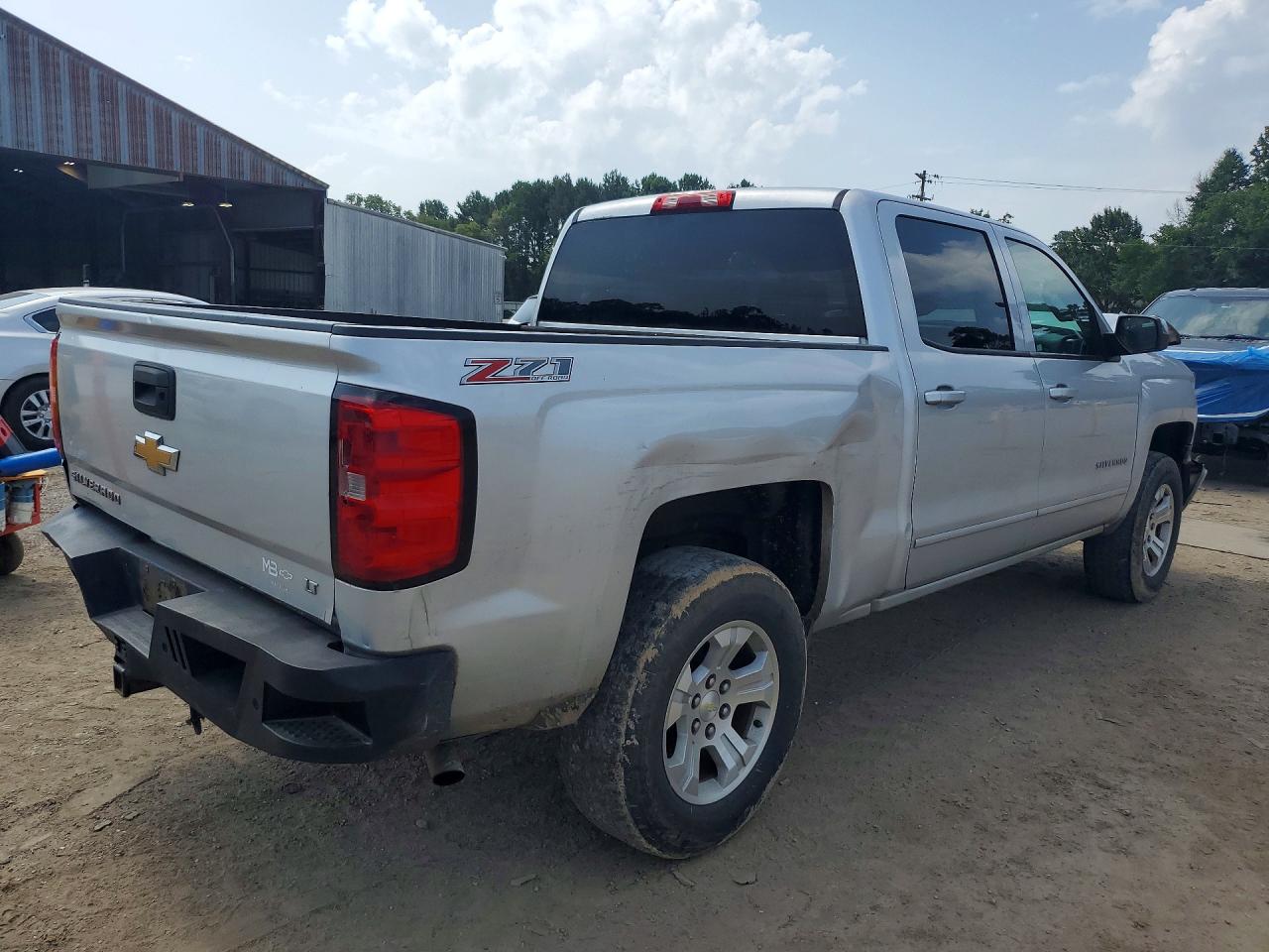 2015 Chevrolet Silverado K1500 Lt Silver vin: 3GCUKREC4FG438933