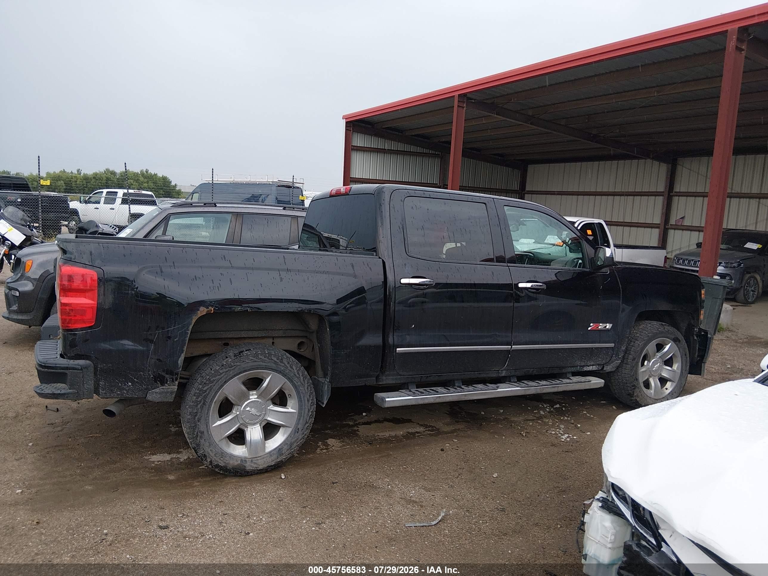 2015 Chevrolet Silverado 1500 Lt Black vin: 3GCUKREC4FG468658