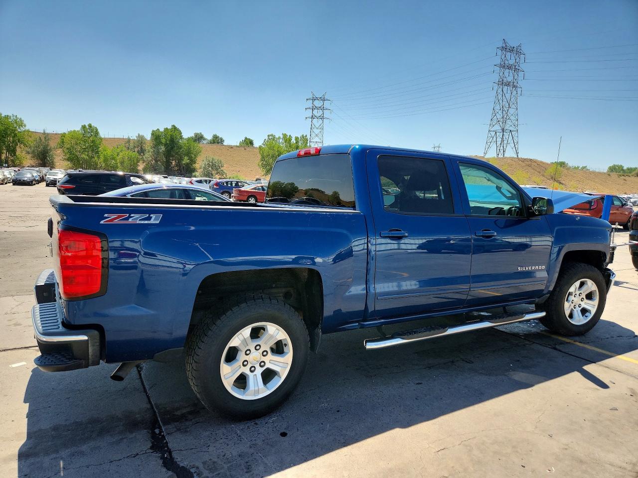 2015 Chevrolet Silverado K1500 Lt Blue vin: 3GCUKREC4FG495486