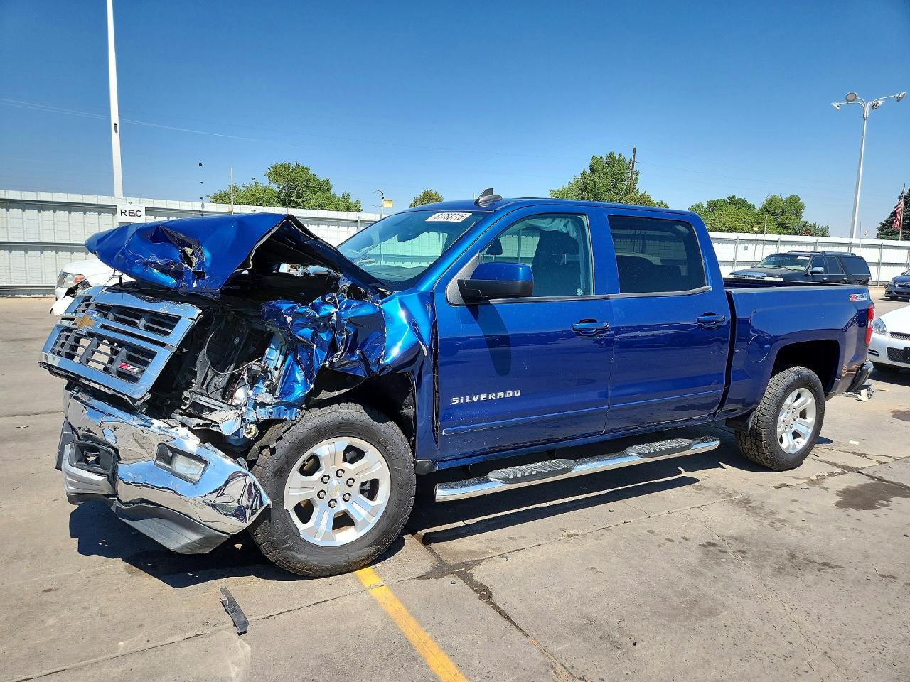 2015 Chevrolet Silverado K1500 Lt Blue vin: 3GCUKREC4FG495486