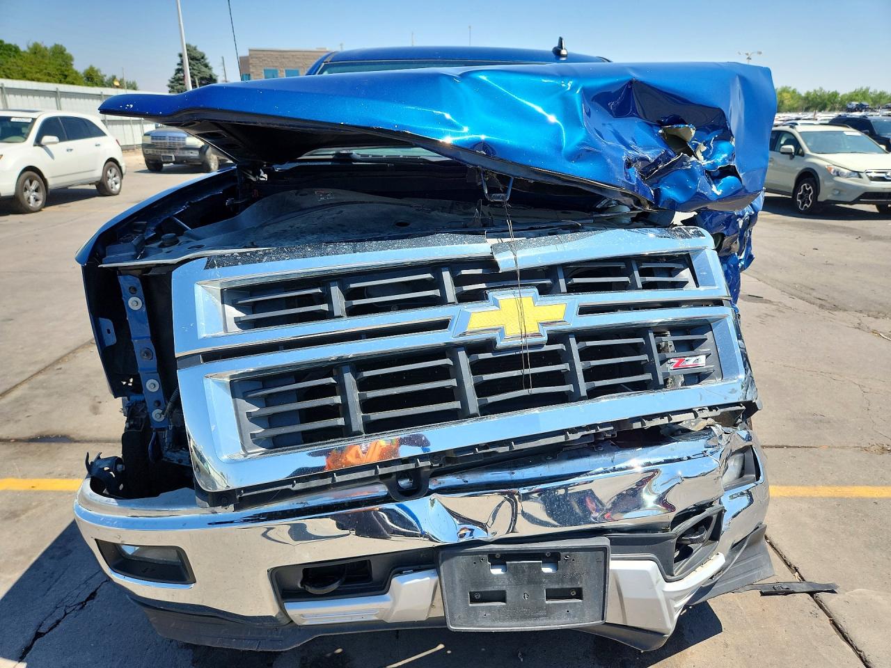 2015 Chevrolet Silverado K1500 Lt Blue vin: 3GCUKREC4FG495486