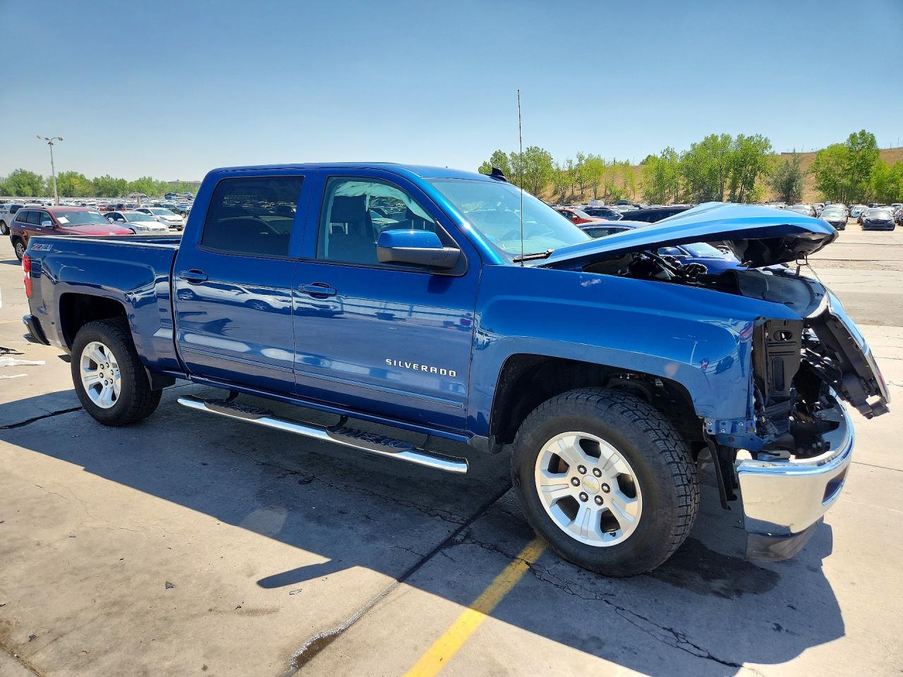 2015 Chevrolet Silverado K1500 Lt Blue vin: 3GCUKREC4FG495486