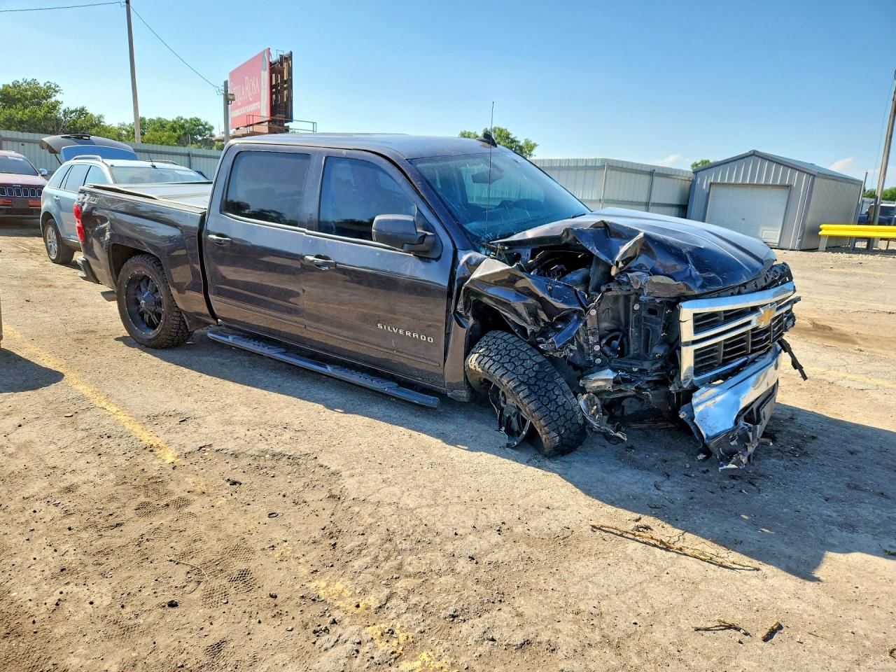 2015 Chevrolet Silverado K1500 Lt Серый vin: 3GCUKREC4FG495603