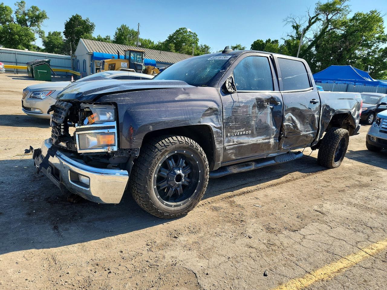 2015 Chevrolet Silverado K1500 Lt Gray vin: 3GCUKREC4FG495603