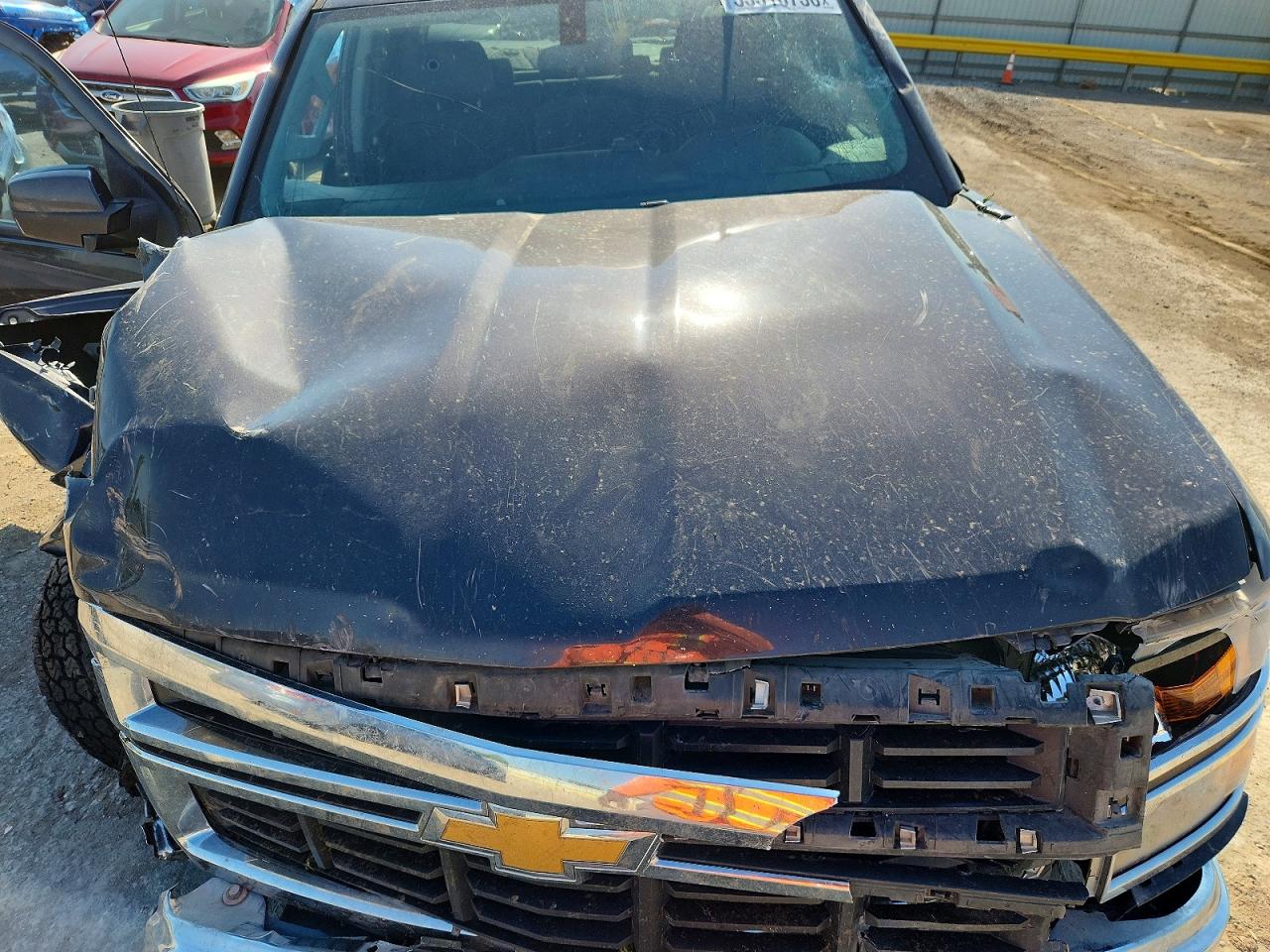 2015 Chevrolet Silverado K1500 Lt Серый vin: 3GCUKREC4FG495603