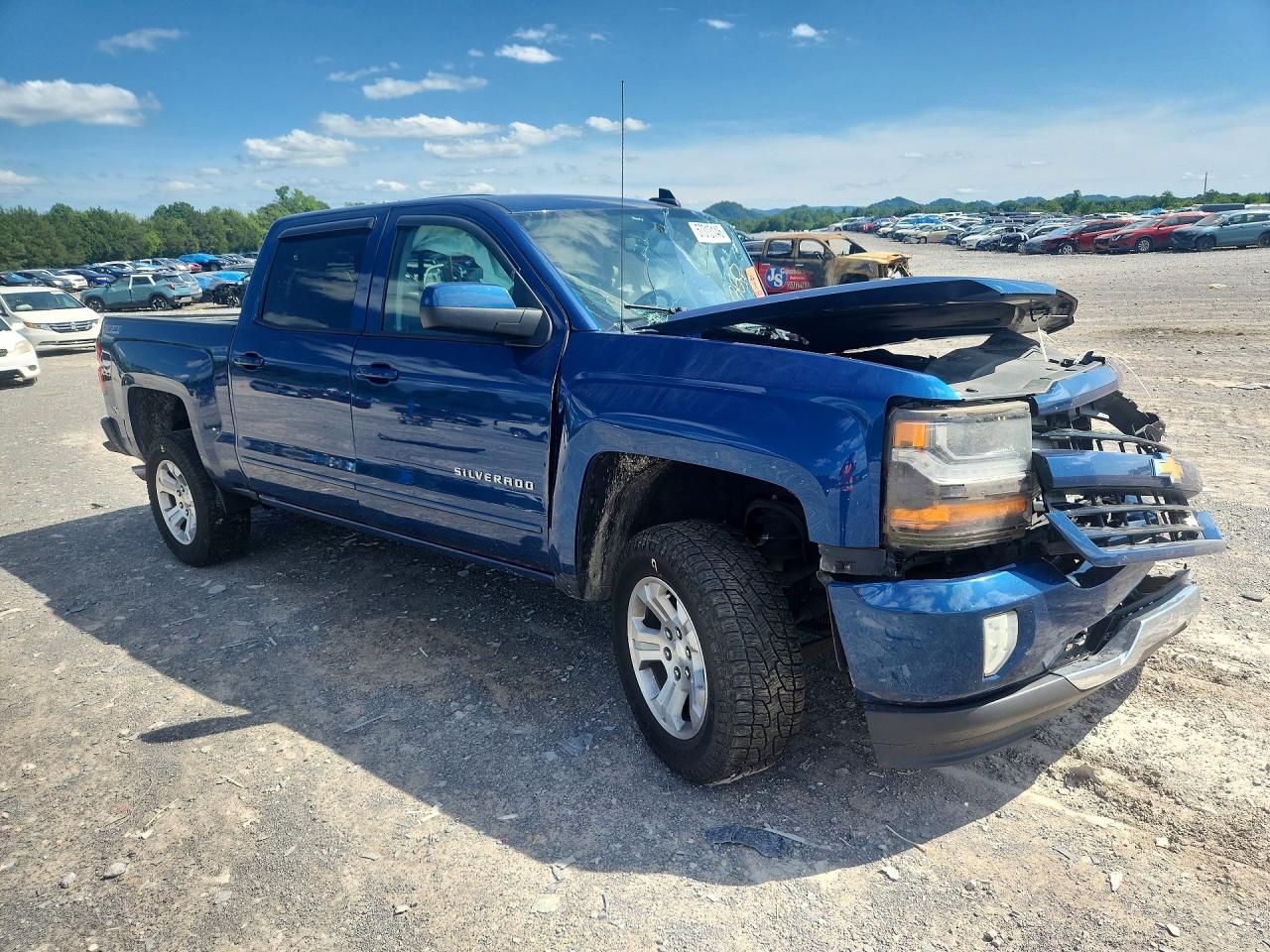 2016 Chevrolet Silverado K1500 Lt Blue vin: 3GCUKREC4GG137922