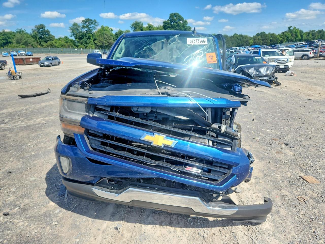 2016 Chevrolet Silverado K1500 Lt Blue vin: 3GCUKREC4GG137922