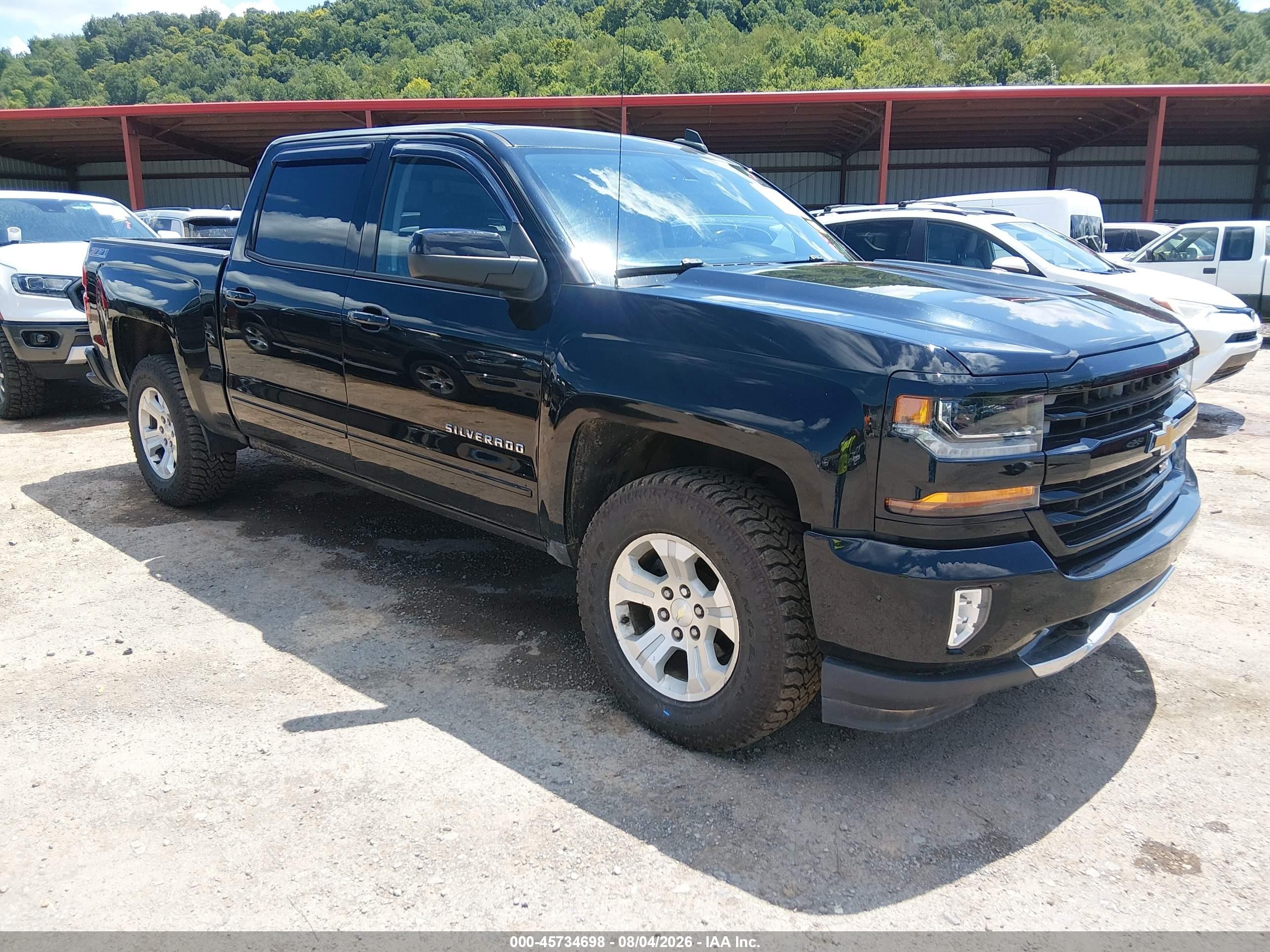 2017 Chevrolet Silverado 1500 Lt Черный vin: 3GCUKREC4HG172039