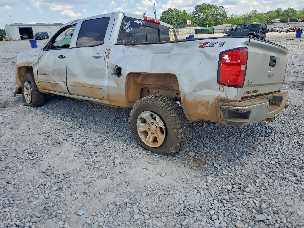 2018 Chevrolet Silverado K1500 Lt Silver vin: 3GCUKREC4JG490880