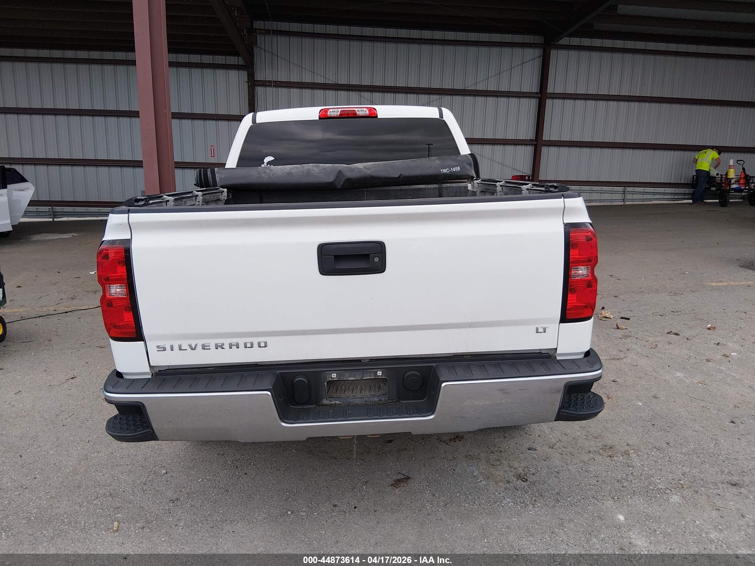 2014 Chevrolet Silverado 1500 1lt White vin: 3GCUKREC5EG150952