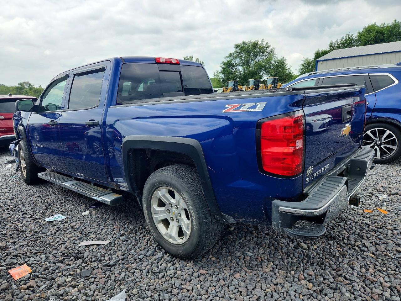 2014 Chevrolet Silverado K1500 Lt Blue vin: 3GCUKREC5EG166570