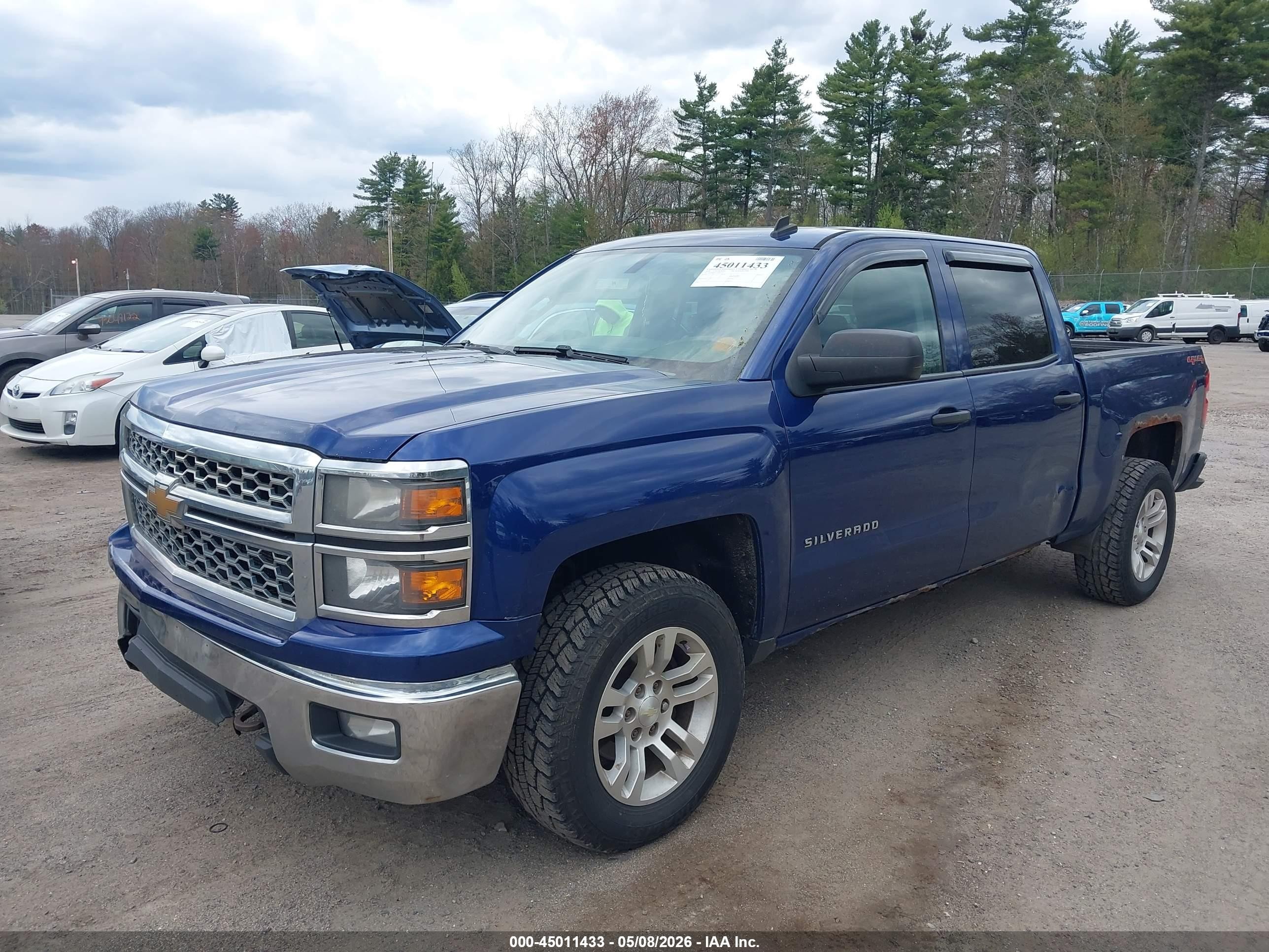 2014 Chevrolet Silverado 1500 1lt Синий vin: 3GCUKREC5EG336779