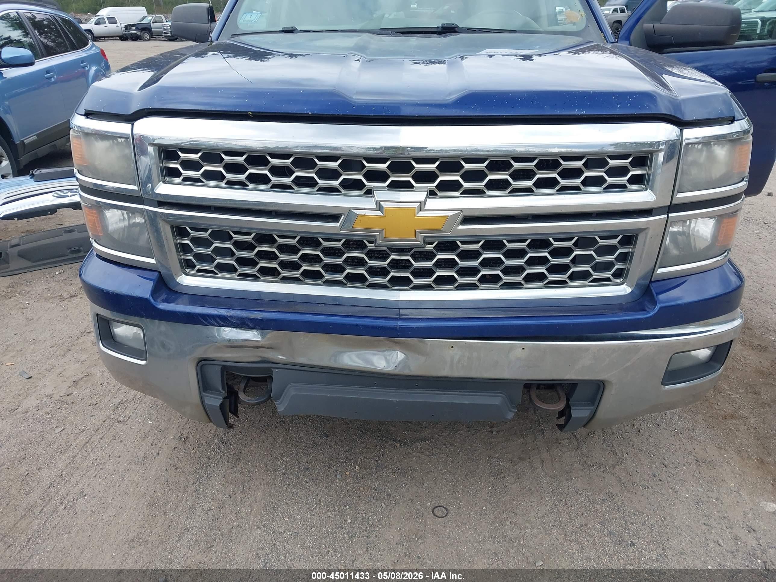 2014 Chevrolet Silverado 1500 1lt Синий vin: 3GCUKREC5EG336779