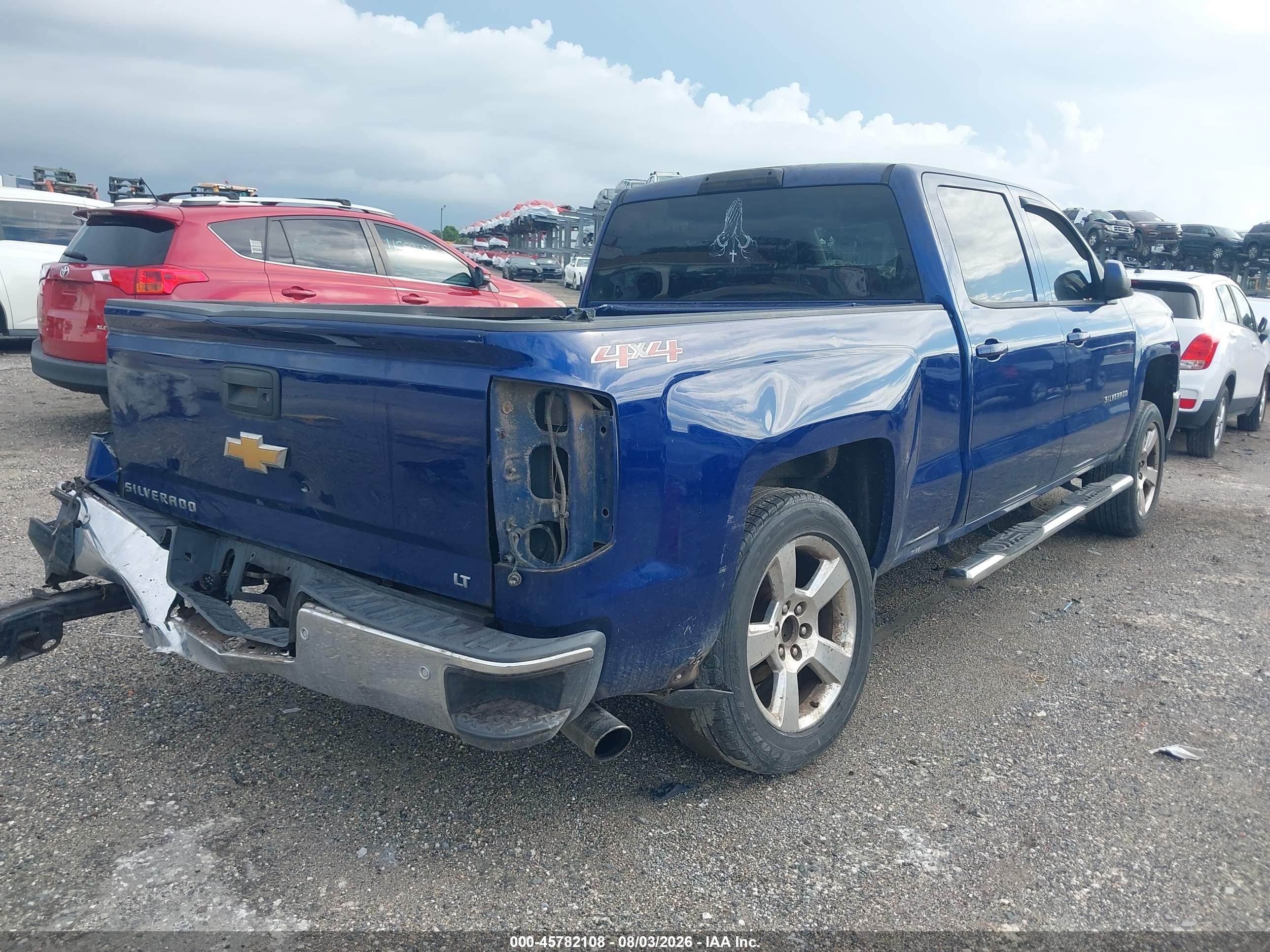 2014 Chevrolet Silverado 1500 Lt Синий vin: 3GCUKREC5EG406510