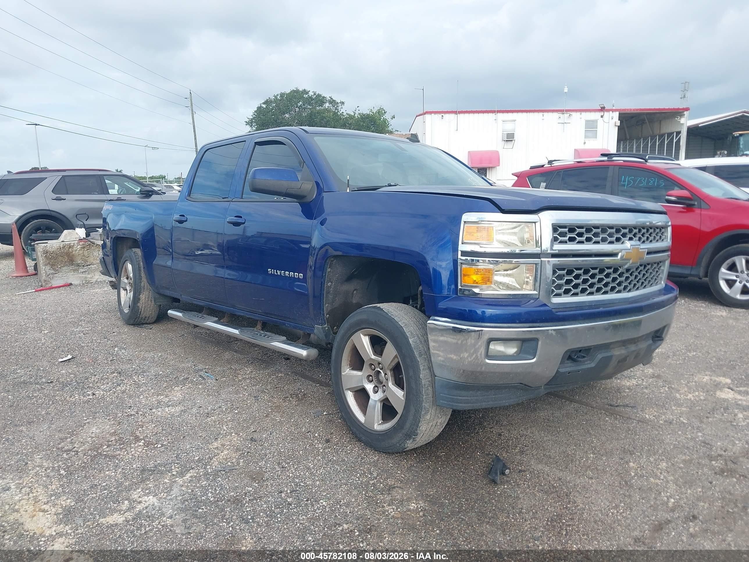 2014 Chevrolet Silverado 1500 Lt Синий vin: 3GCUKREC5EG406510