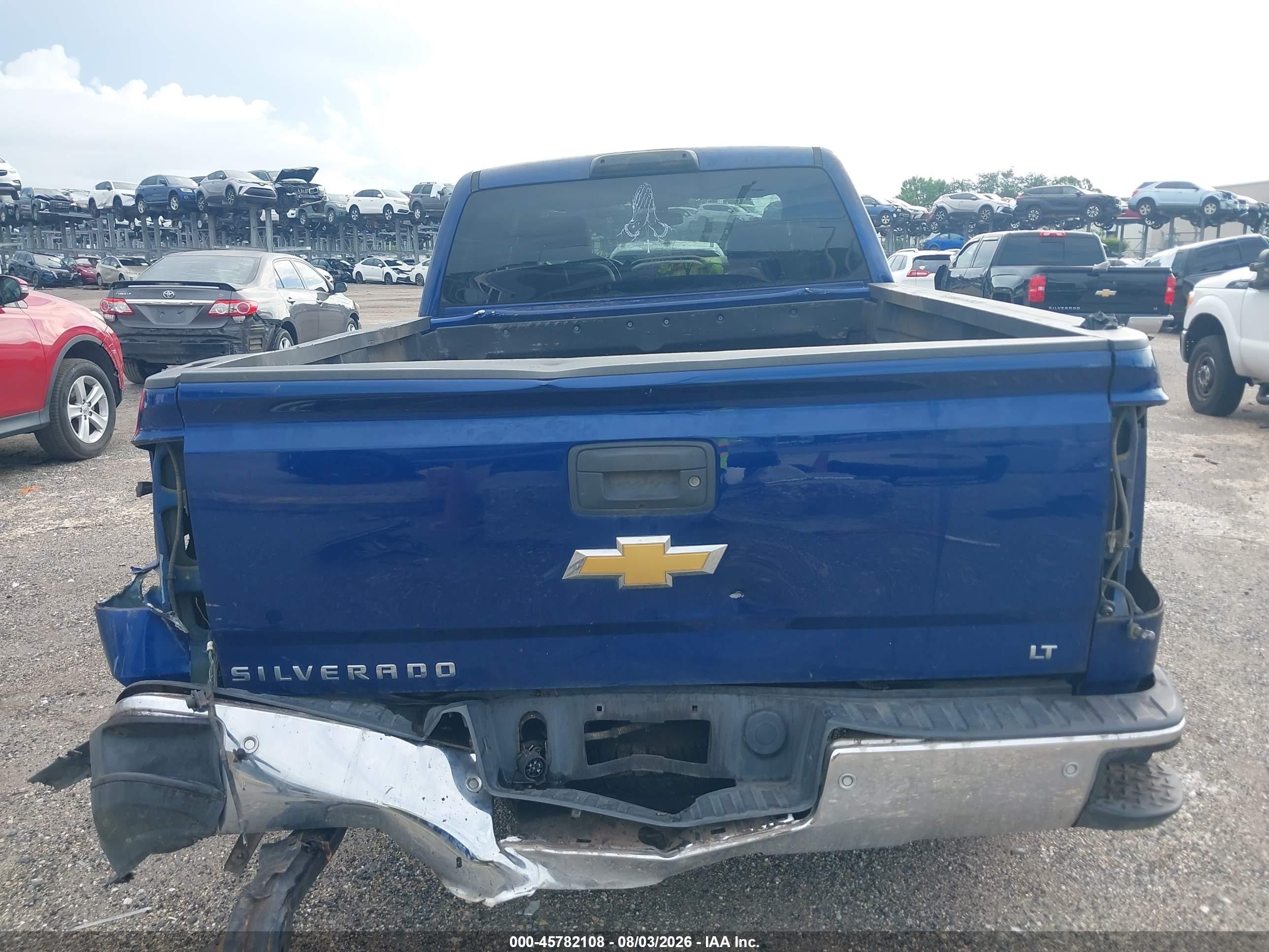 2014 Chevrolet Silverado 1500 Lt Синий vin: 3GCUKREC5EG406510