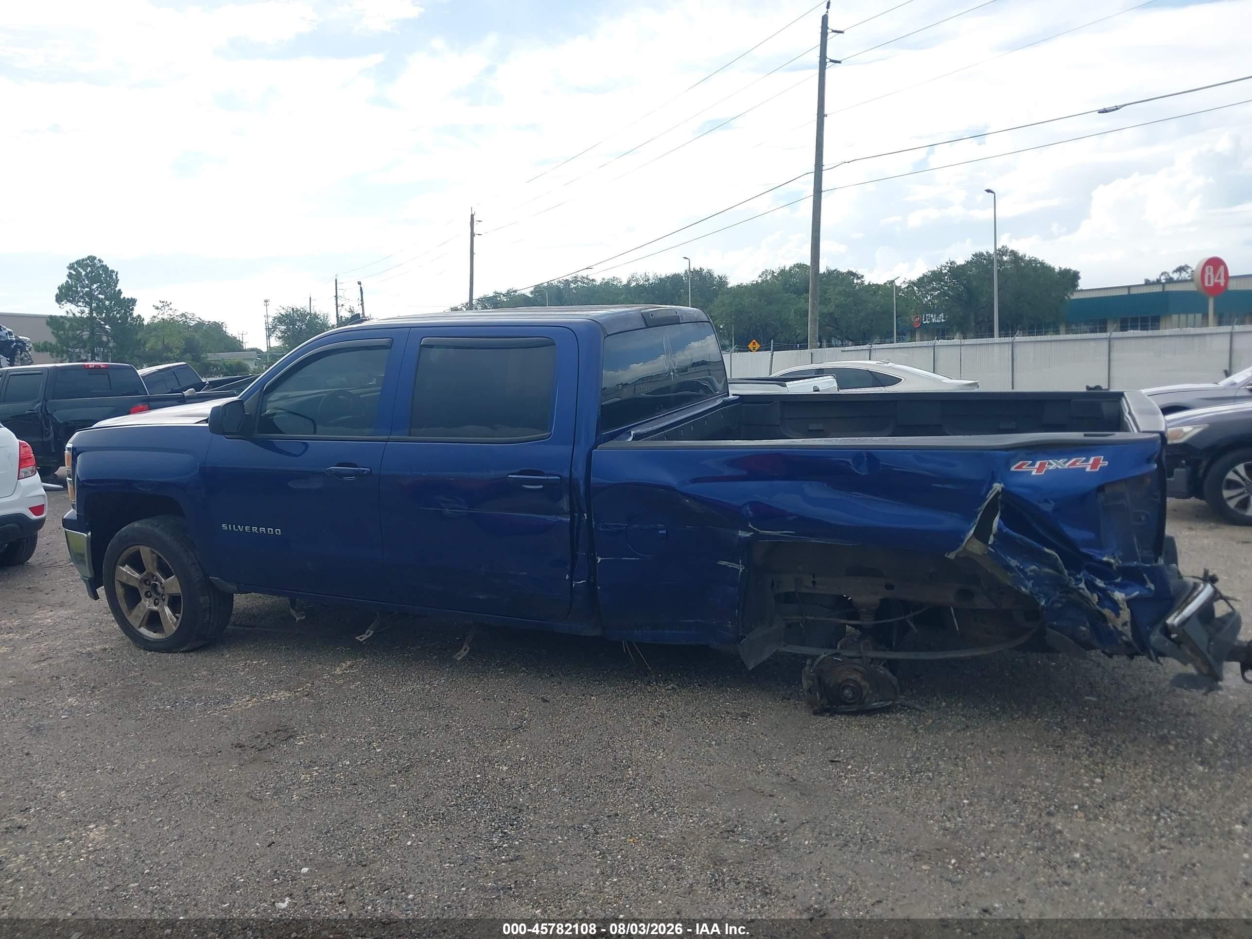 2014 Chevrolet Silverado 1500 Lt Синий vin: 3GCUKREC5EG406510