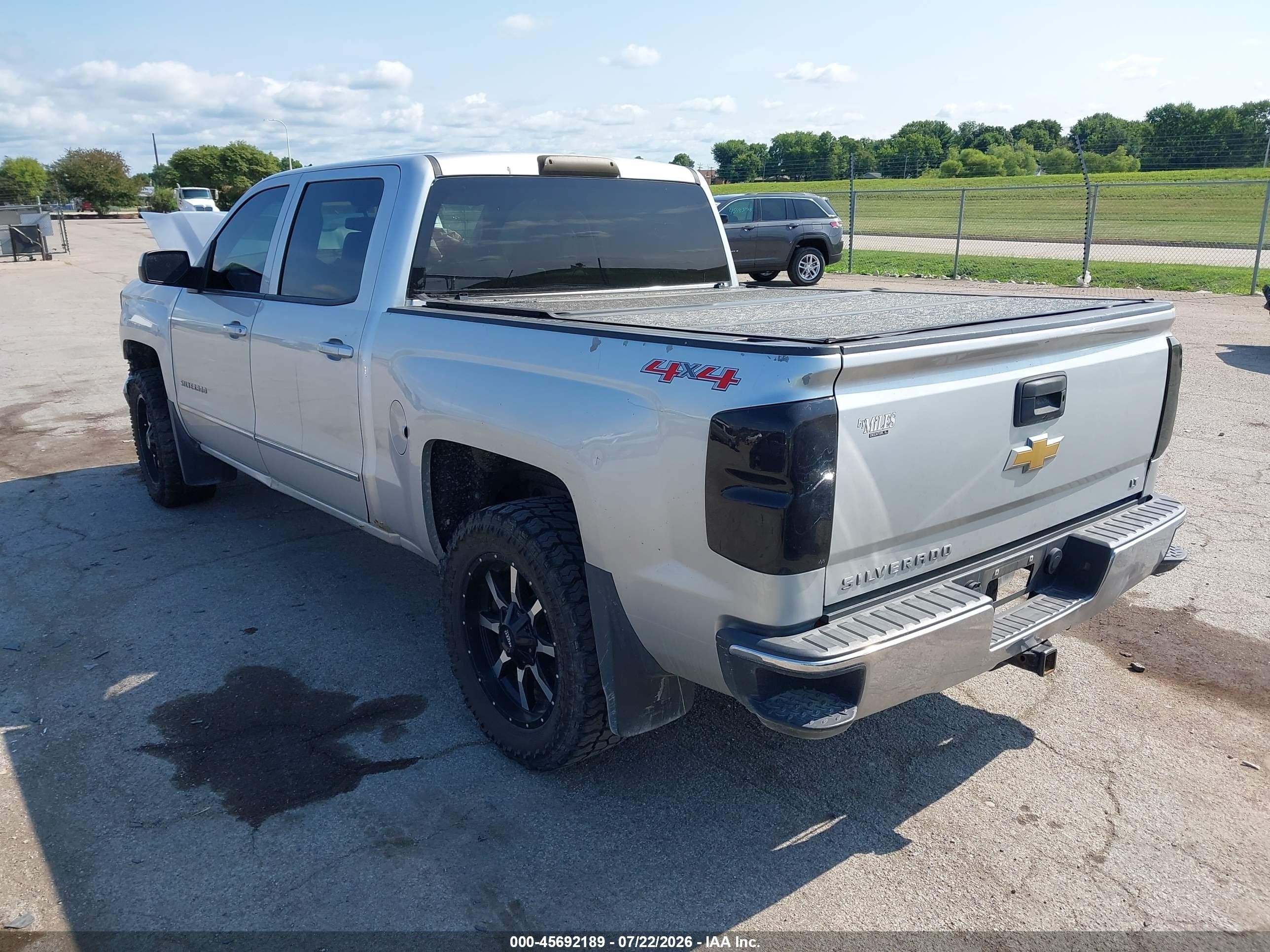 2014 Chevrolet Silverado 1500 Lt Серебряный vin: 3GCUKREC5EG432542