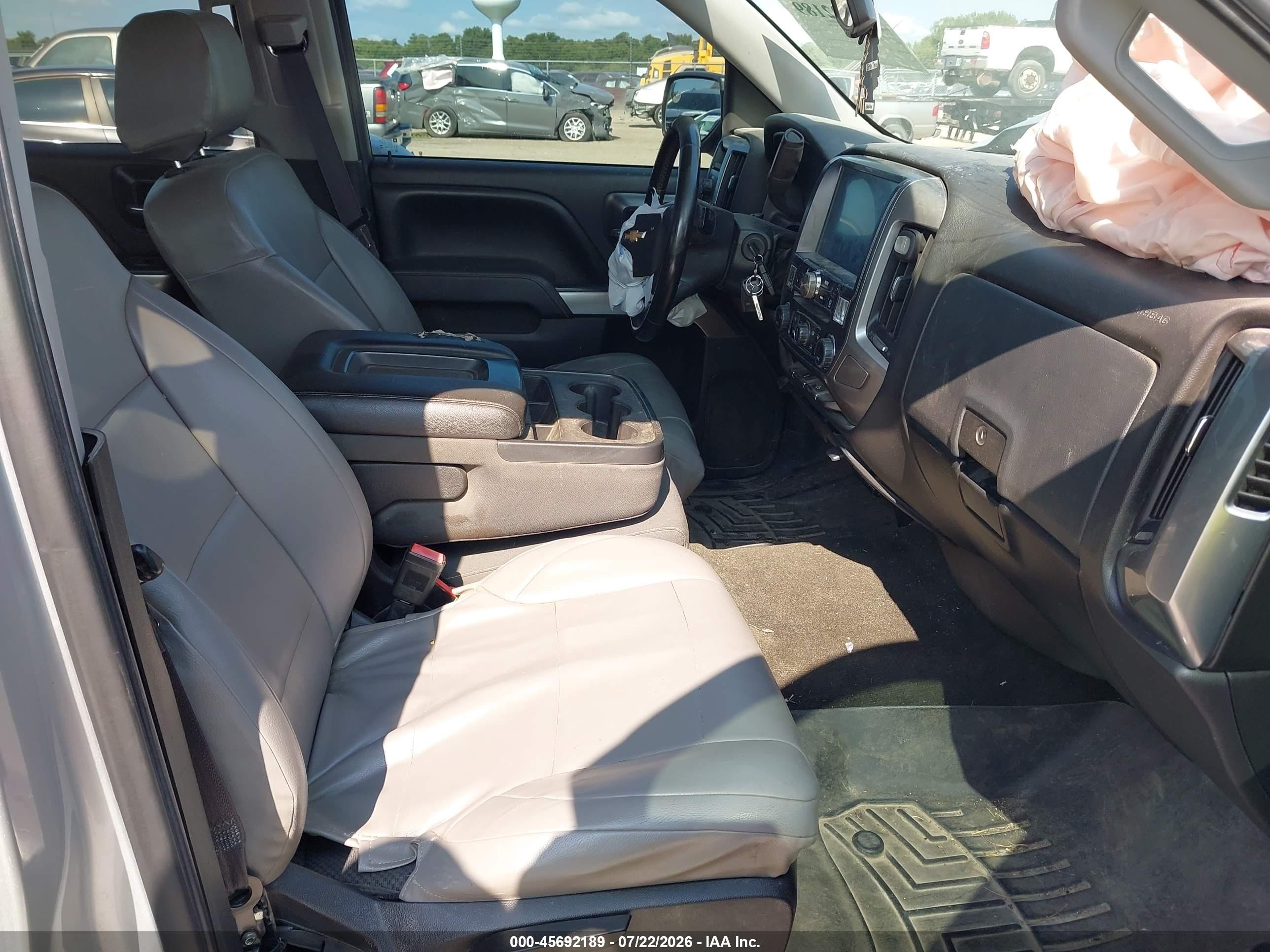 2014 Chevrolet Silverado 1500 Lt Серебряный vin: 3GCUKREC5EG432542