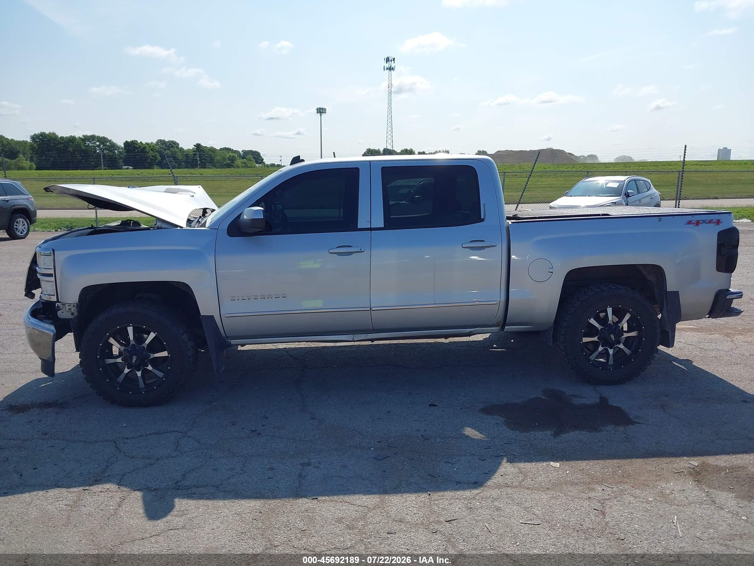 2014 Chevrolet Silverado 1500 Lt Серебряный vin: 3GCUKREC5EG432542