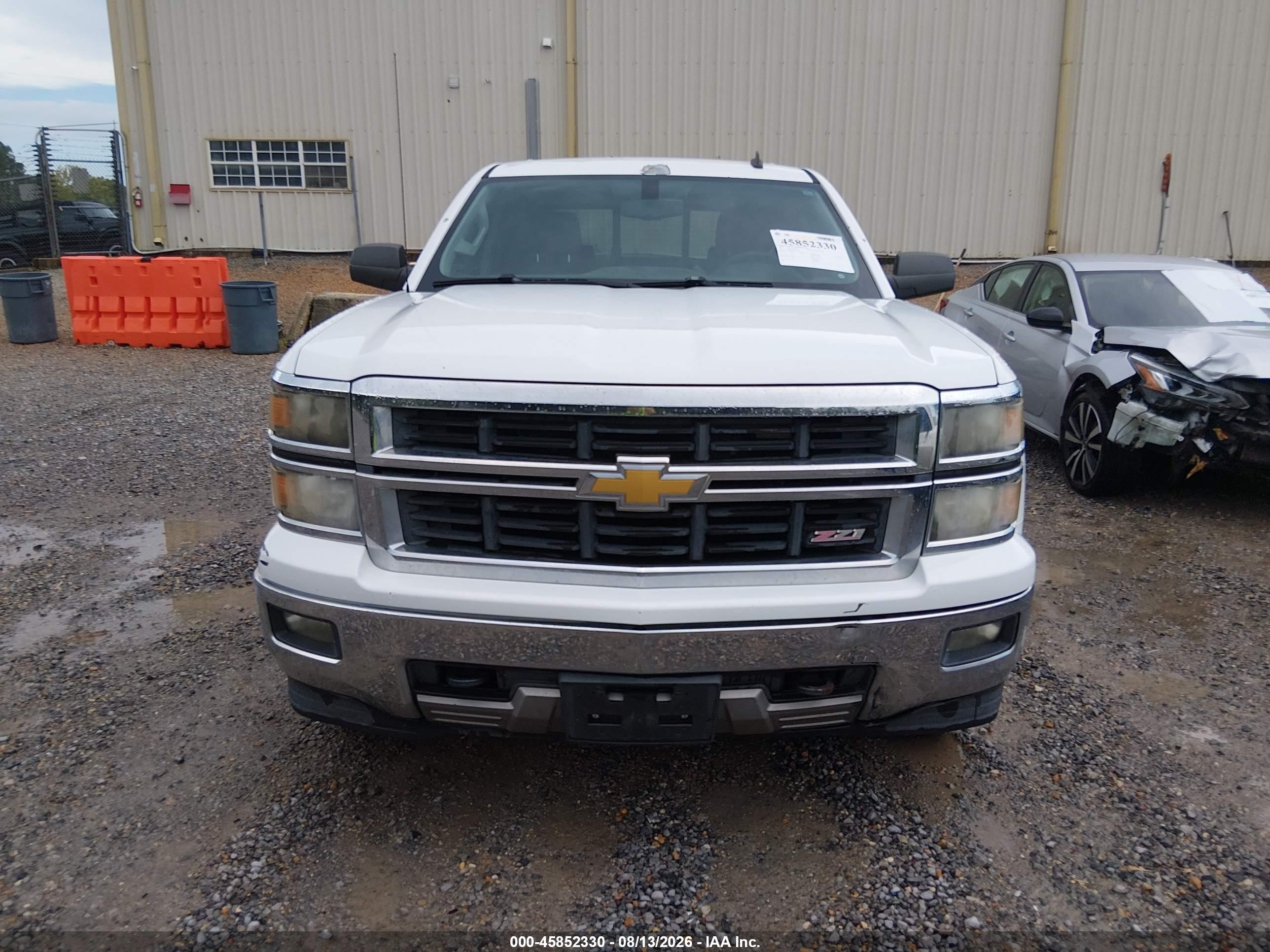 2014 Chevrolet Silverado 1500 Lt White vin: 3GCUKREC5EG512133