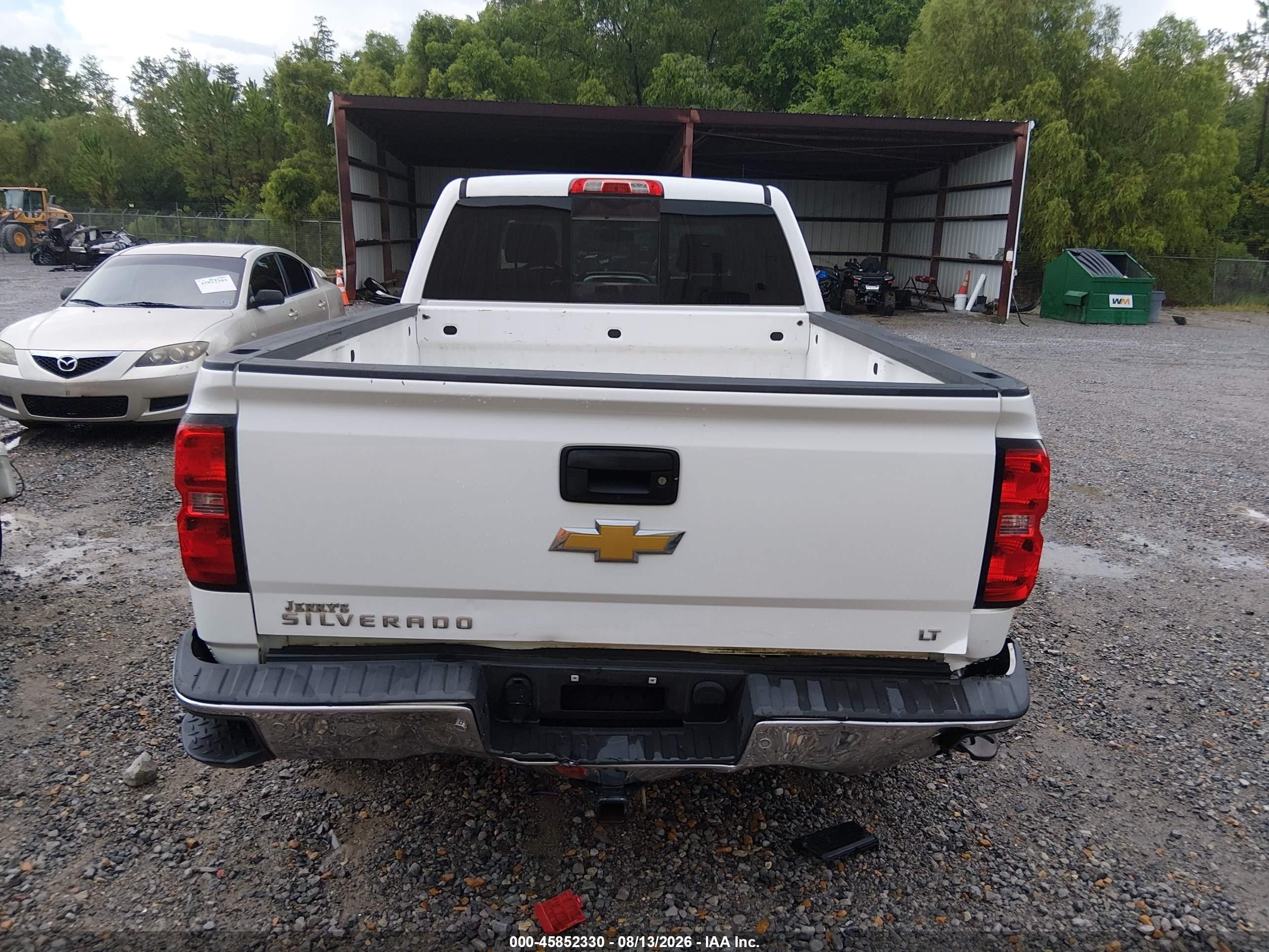 2014 Chevrolet Silverado 1500 Lt White vin: 3GCUKREC5EG512133