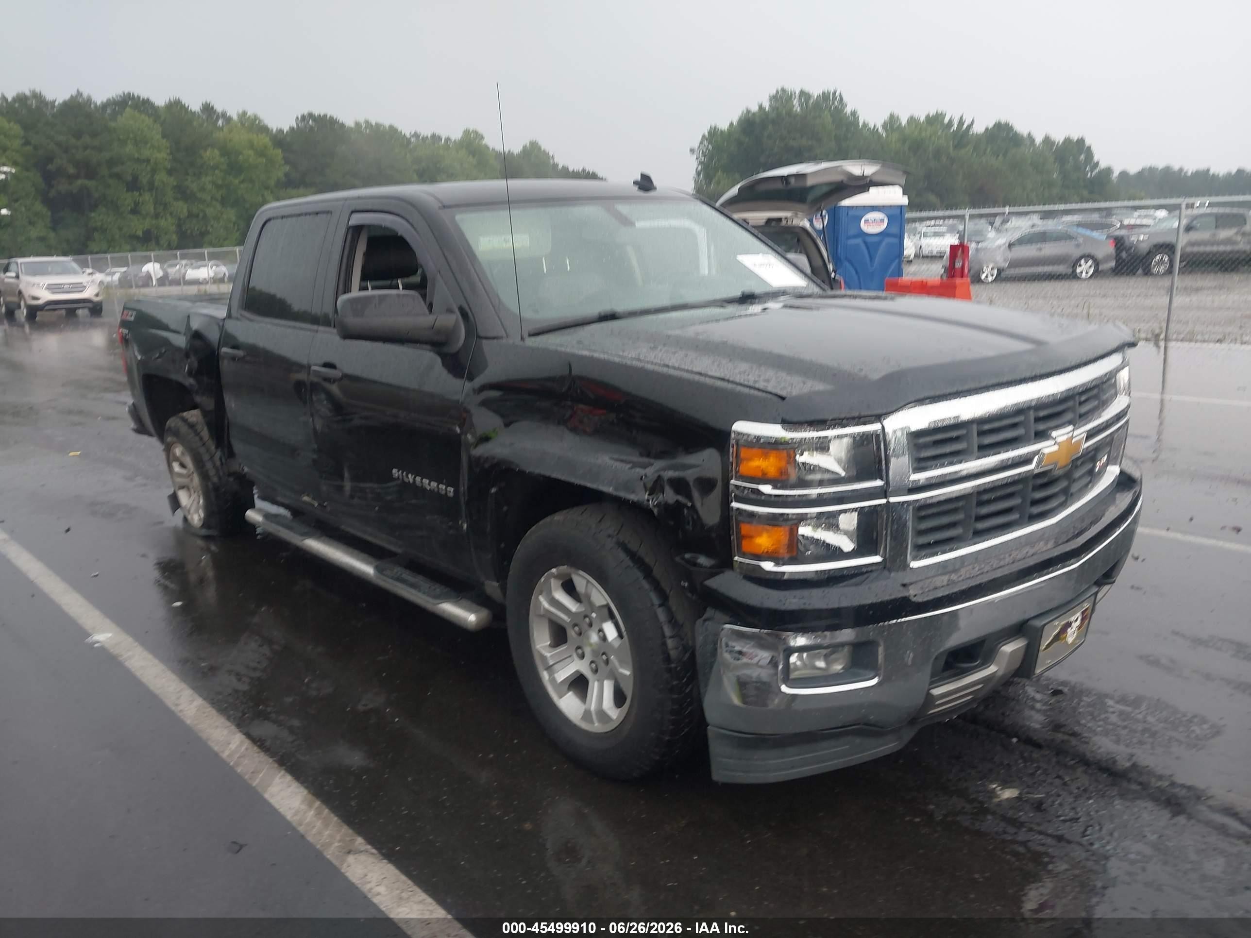 2014 Chevrolet Silverado 1500 Lt Black vin: 3GCUKREC5EG515324