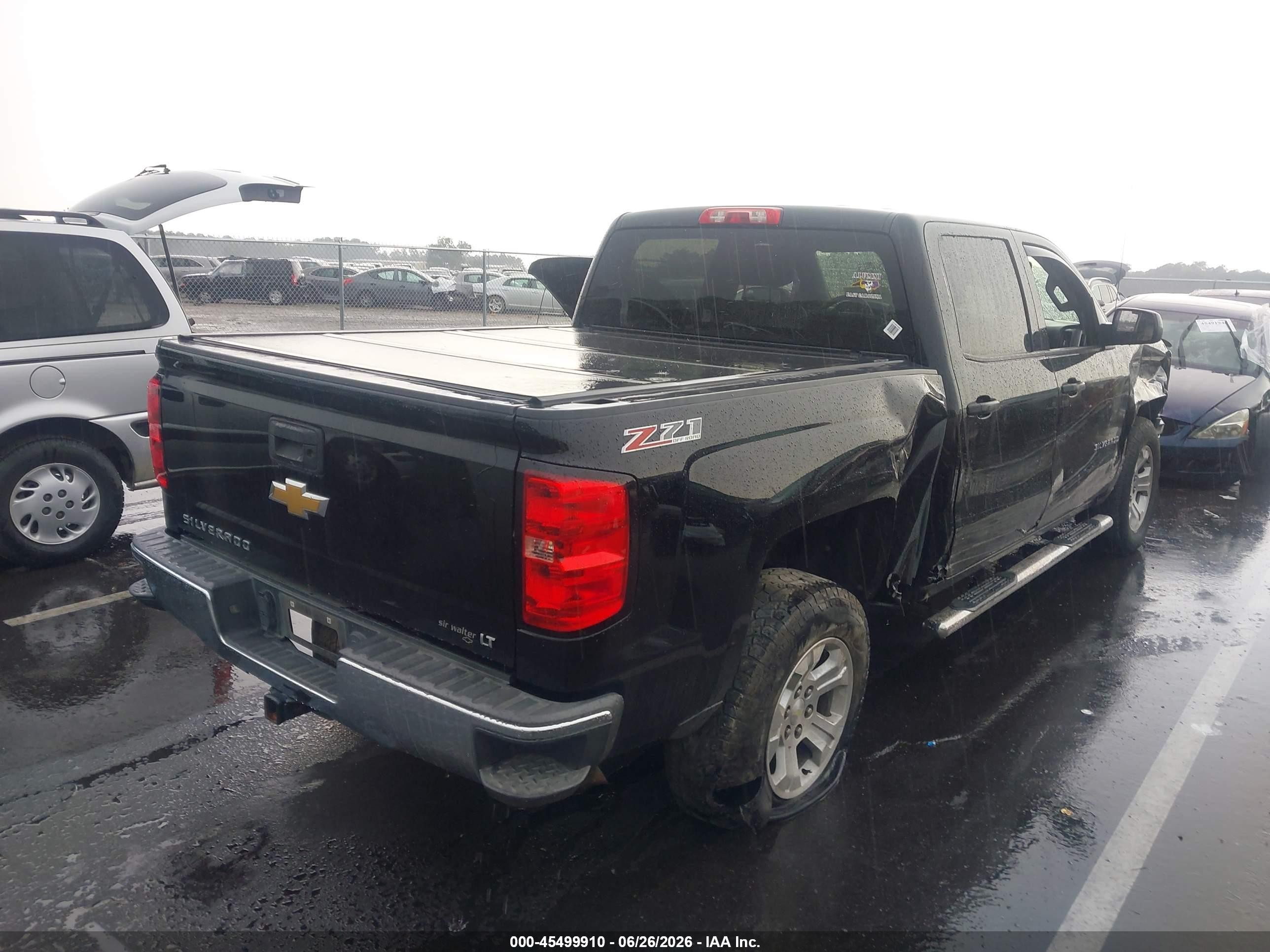 2014 Chevrolet Silverado 1500 Lt Black vin: 3GCUKREC5EG515324