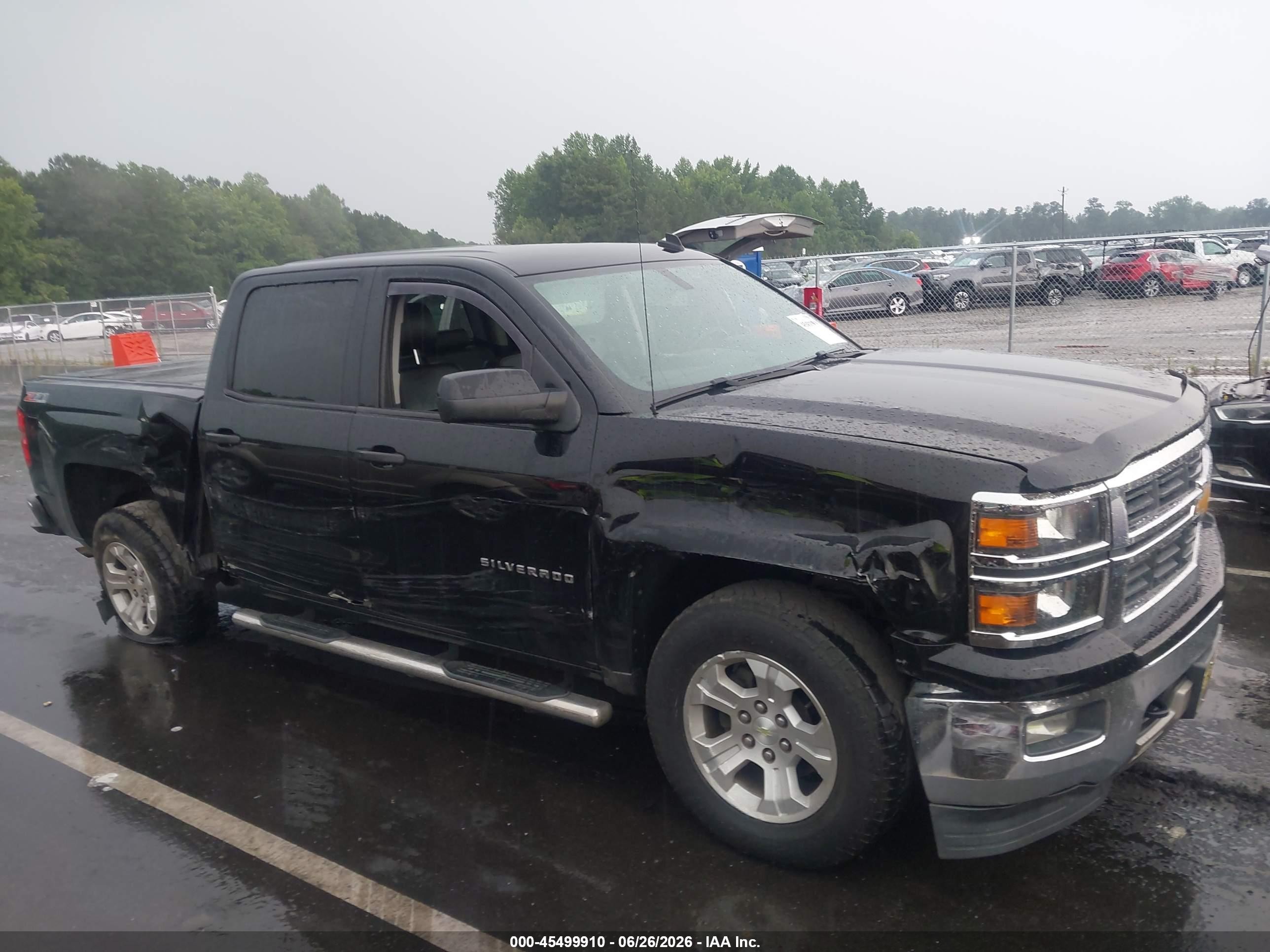 2014 Chevrolet Silverado 1500 Lt Black vin: 3GCUKREC5EG515324