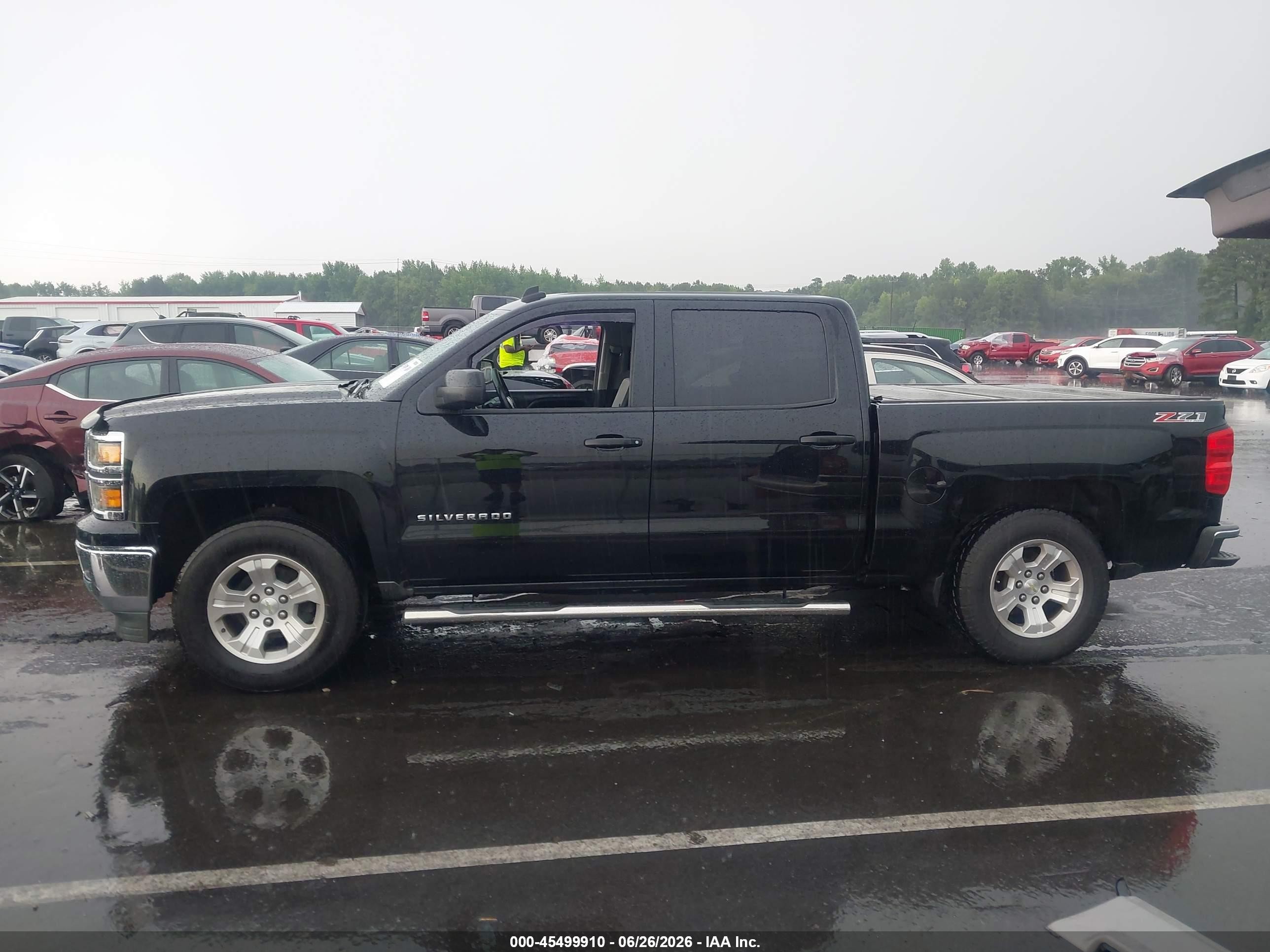 2014 Chevrolet Silverado 1500 Lt Black vin: 3GCUKREC5EG515324