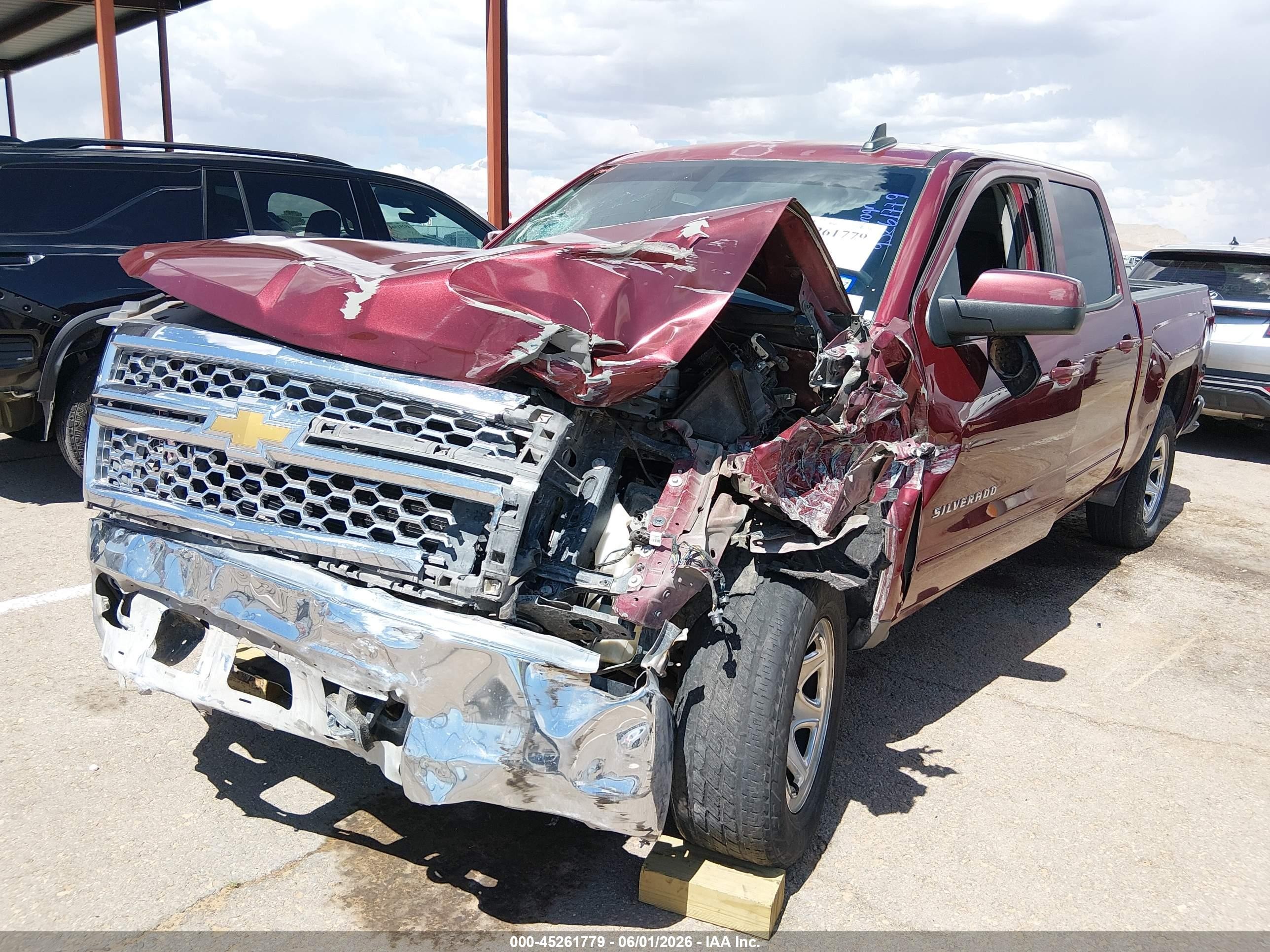 2015 Chevrolet Silverado 1500 1lt Maroon vin: 3GCUKREC5FG102028