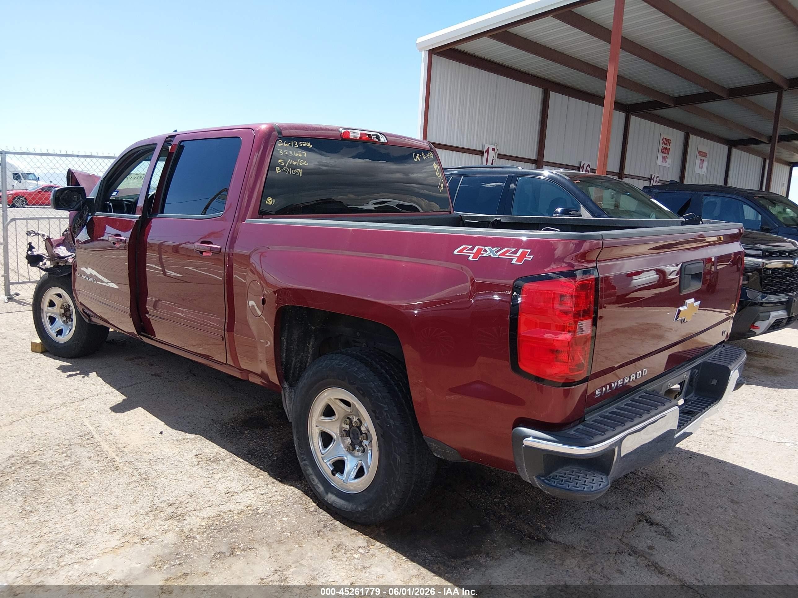 2015 Chevrolet Silverado 1500 1lt Maroon vin: 3GCUKREC5FG102028