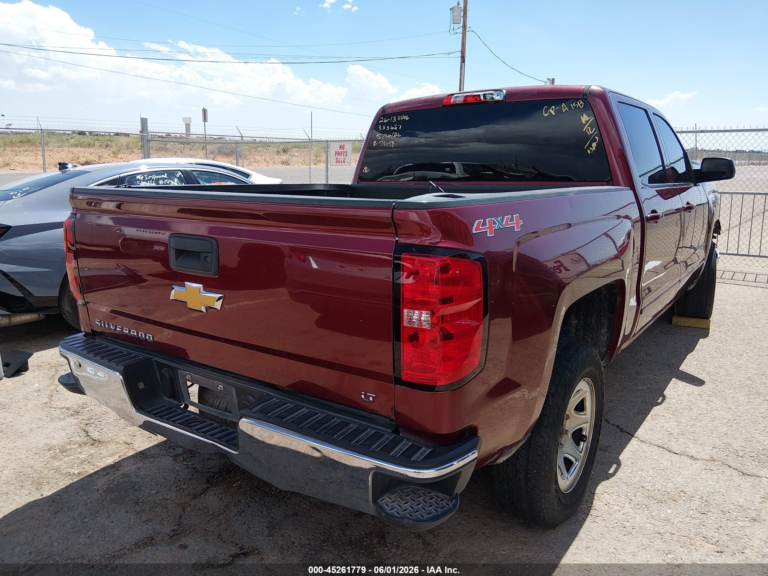 2015 Chevrolet Silverado 1500 1lt Maroon vin: 3GCUKREC5FG102028