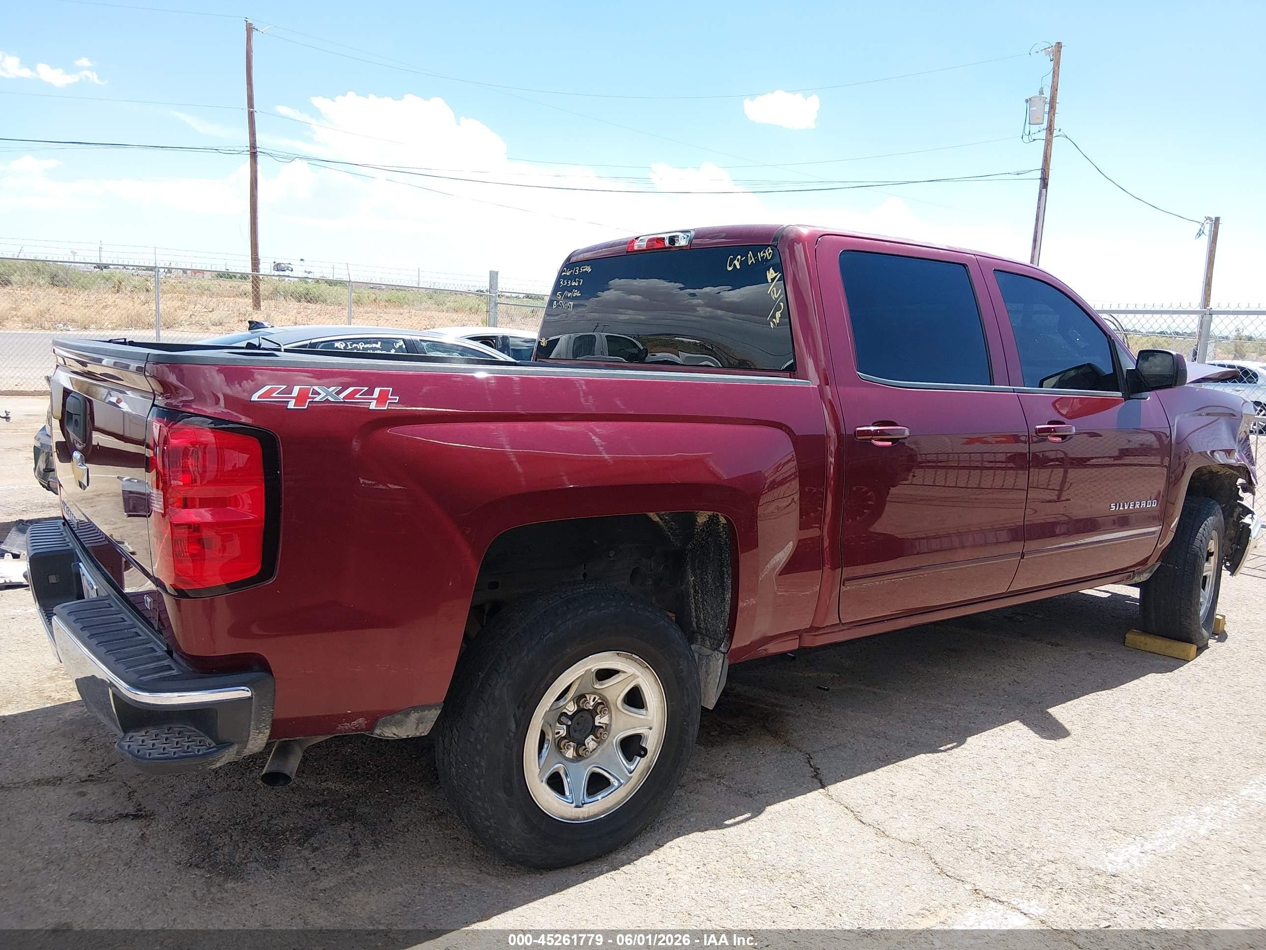 2015 Chevrolet Silverado 1500 1lt Maroon vin: 3GCUKREC5FG102028