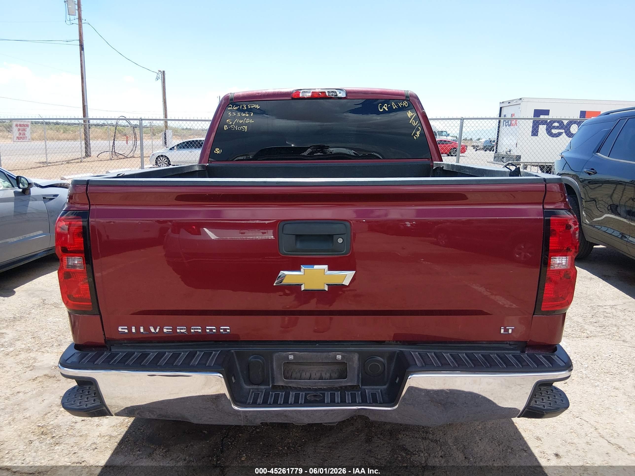 2015 Chevrolet Silverado 1500 1lt Maroon vin: 3GCUKREC5FG102028