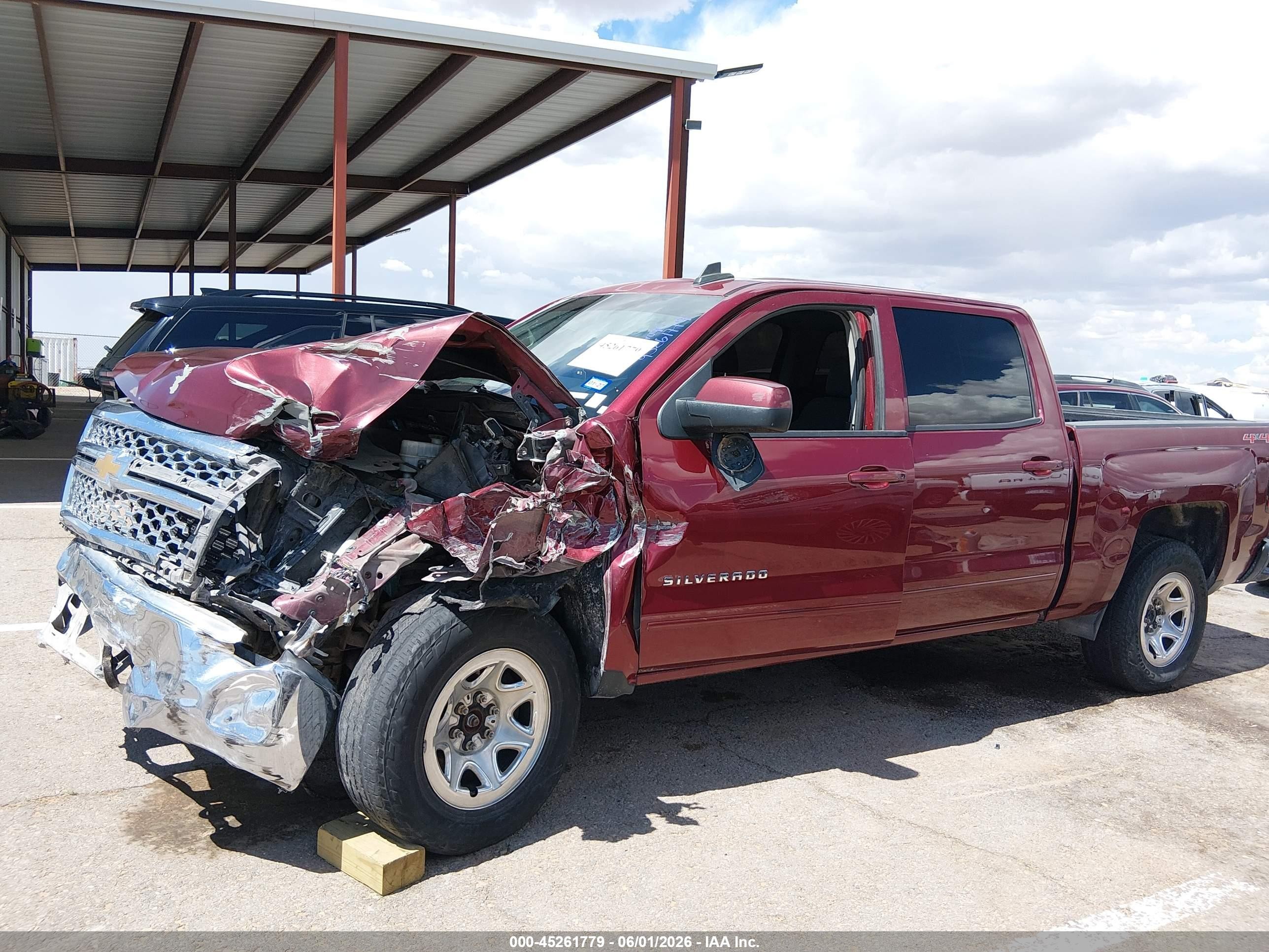 2015 Chevrolet Silverado 1500 1lt Maroon vin: 3GCUKREC5FG102028