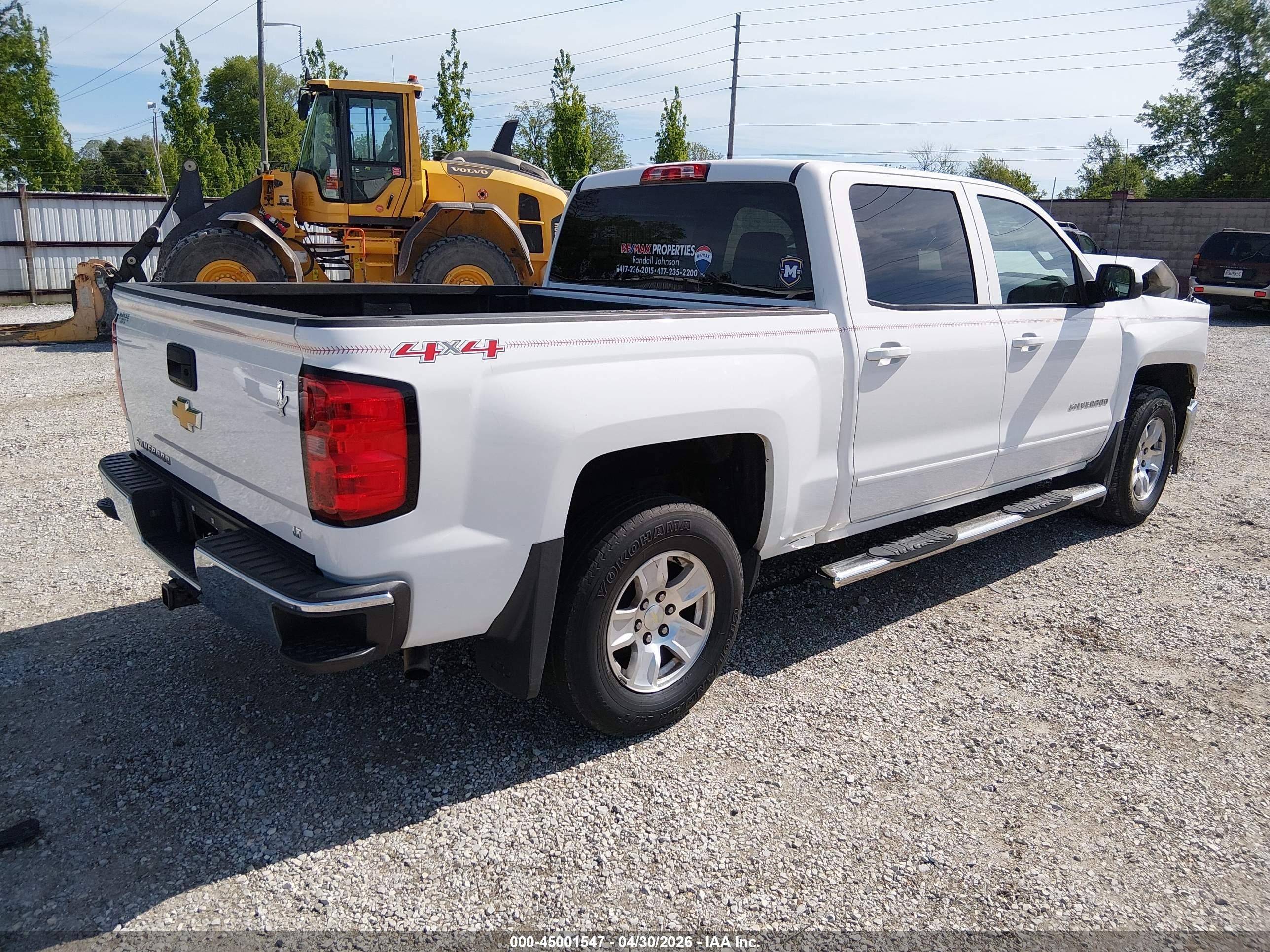 2015 Chevrolet Silverado 1500 1lt White vin: 3GCUKREC5FG121419