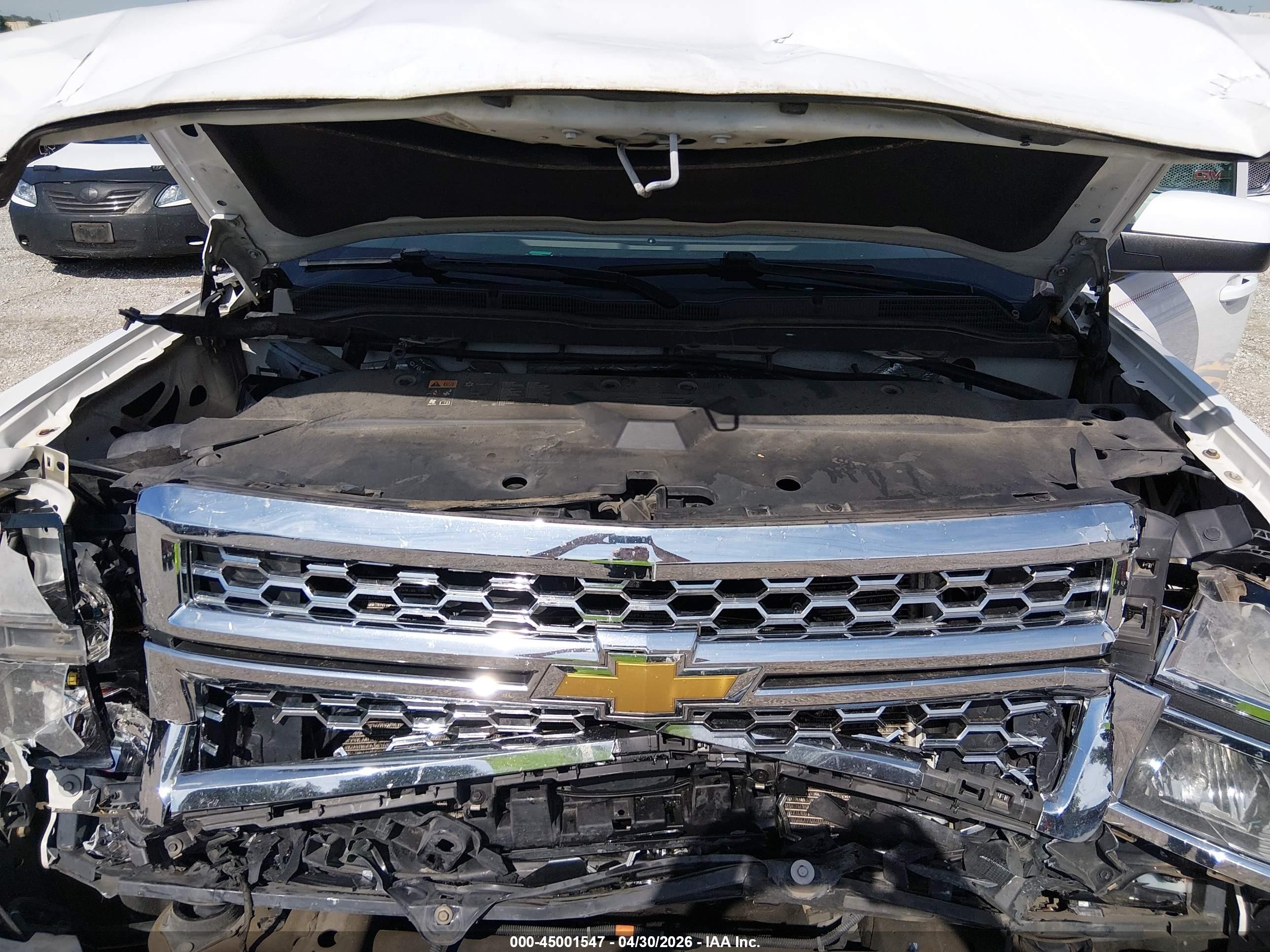 2015 Chevrolet Silverado 1500 1lt White vin: 3GCUKREC5FG121419