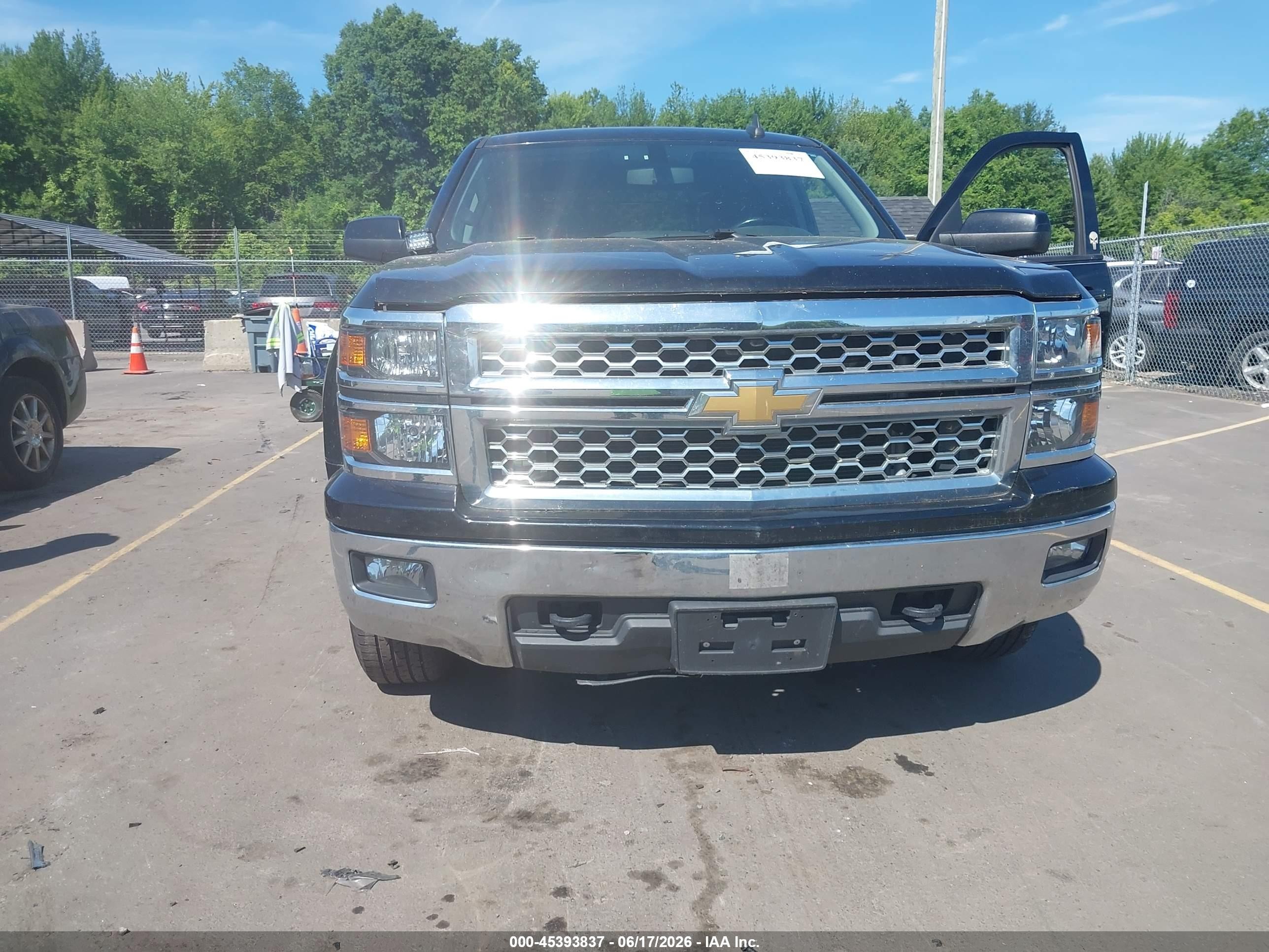 2015 Chevrolet Silverado 1500 Lt Black vin: 3GCUKREC5FG181474