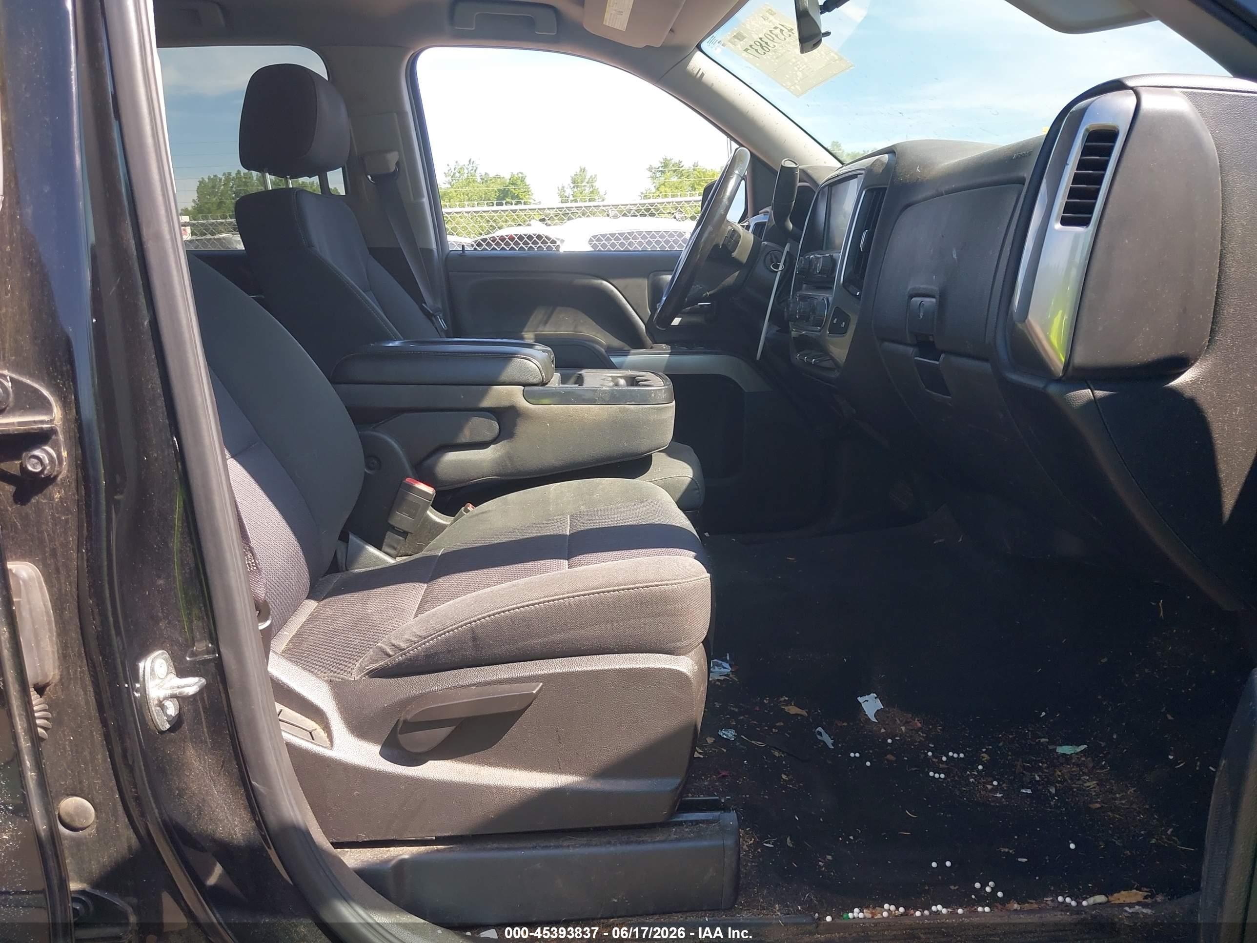 2015 Chevrolet Silverado 1500 Lt Black vin: 3GCUKREC5FG181474