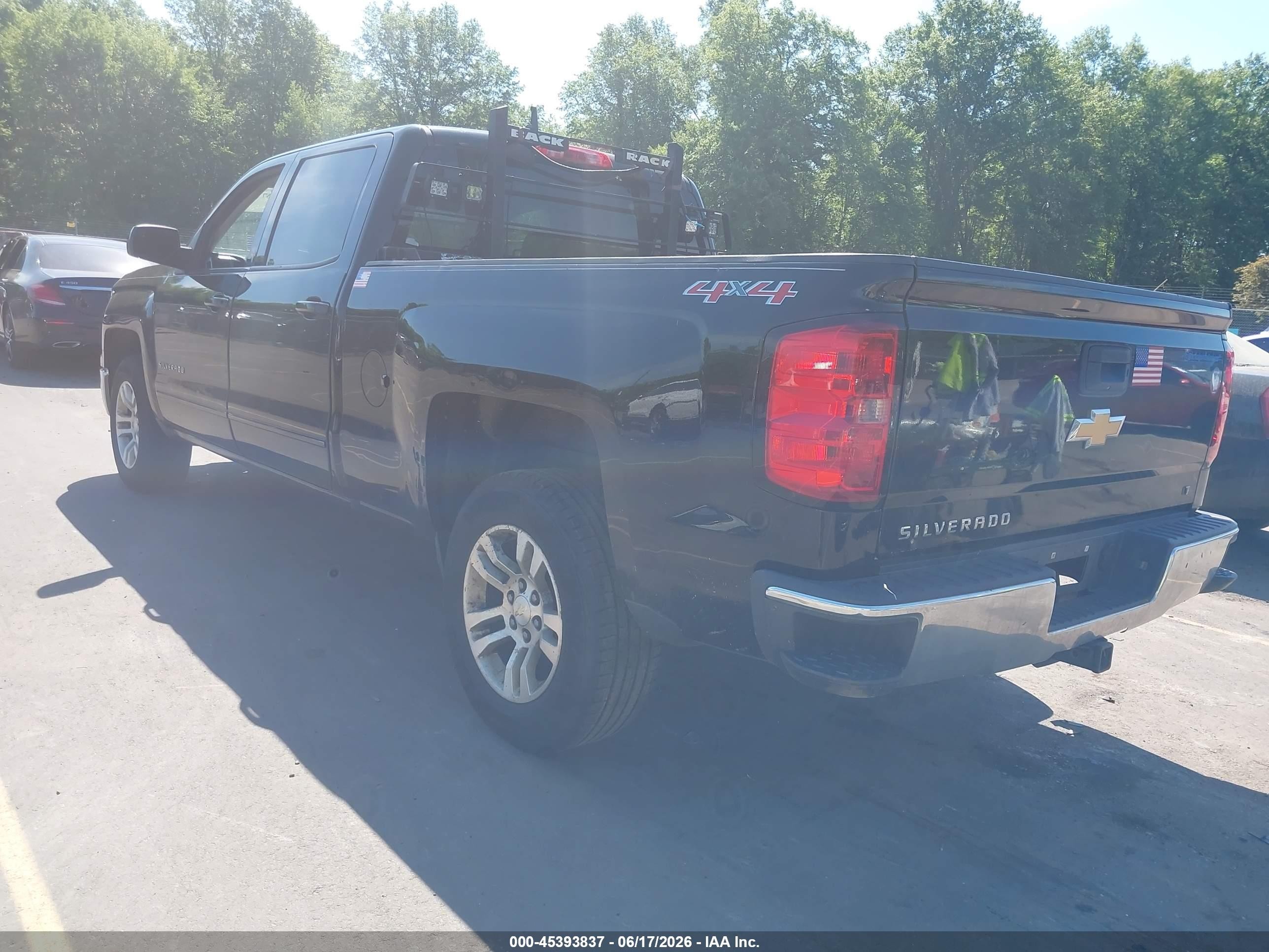 2015 Chevrolet Silverado 1500 Lt Black vin: 3GCUKREC5FG181474
