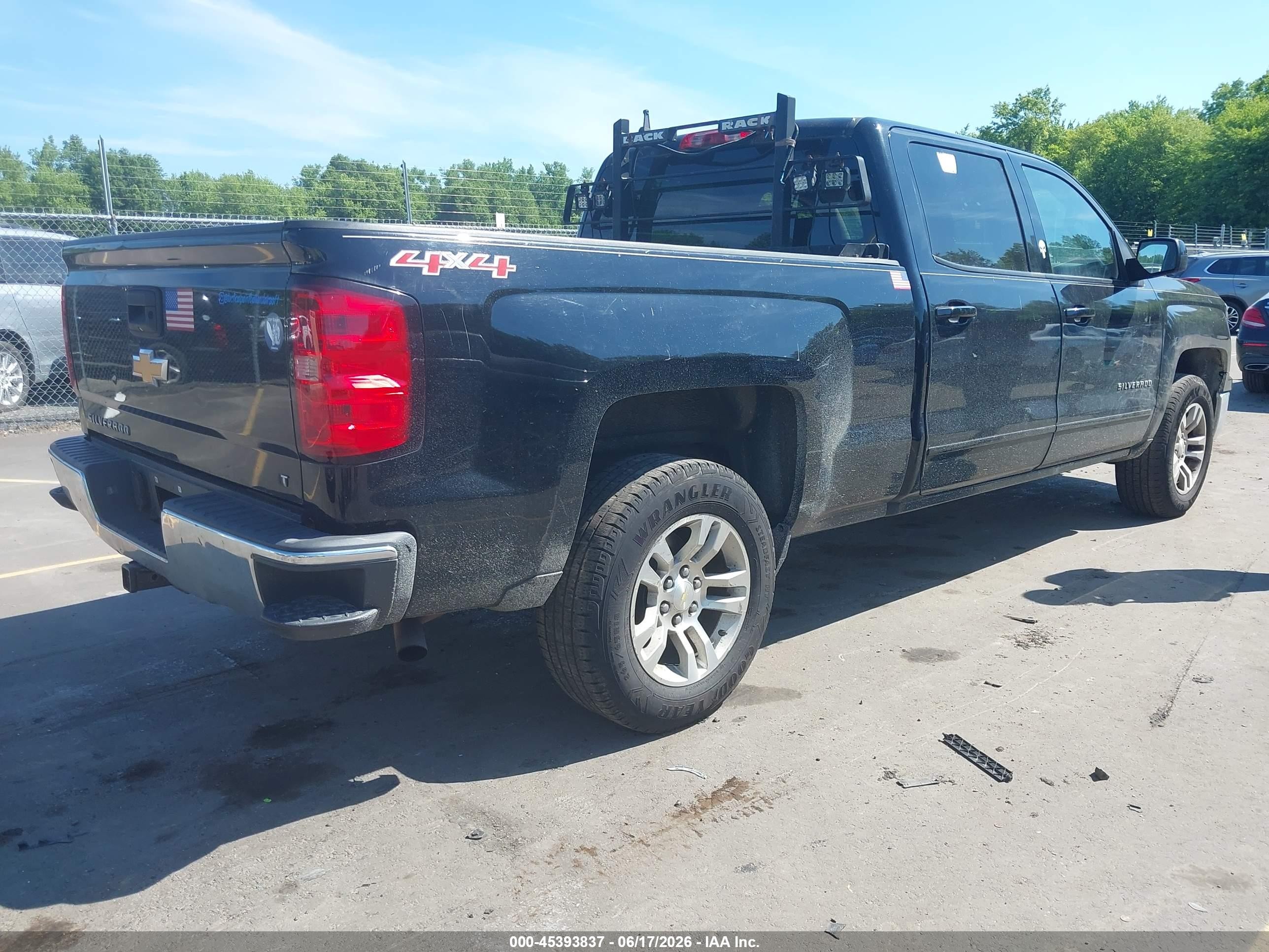 2015 Chevrolet Silverado 1500 Lt Black vin: 3GCUKREC5FG181474