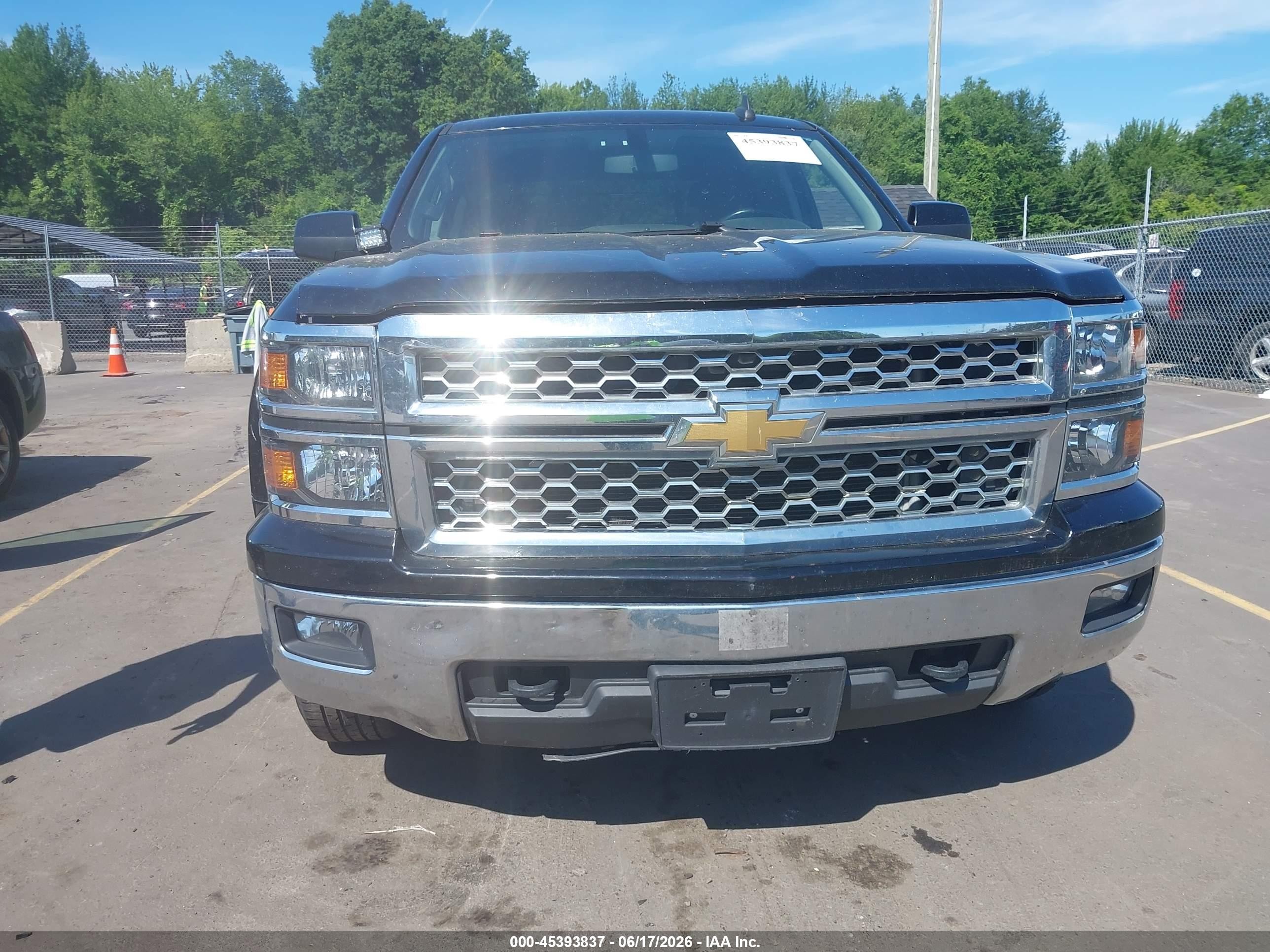 2015 Chevrolet Silverado 1500 Lt Black vin: 3GCUKREC5FG181474