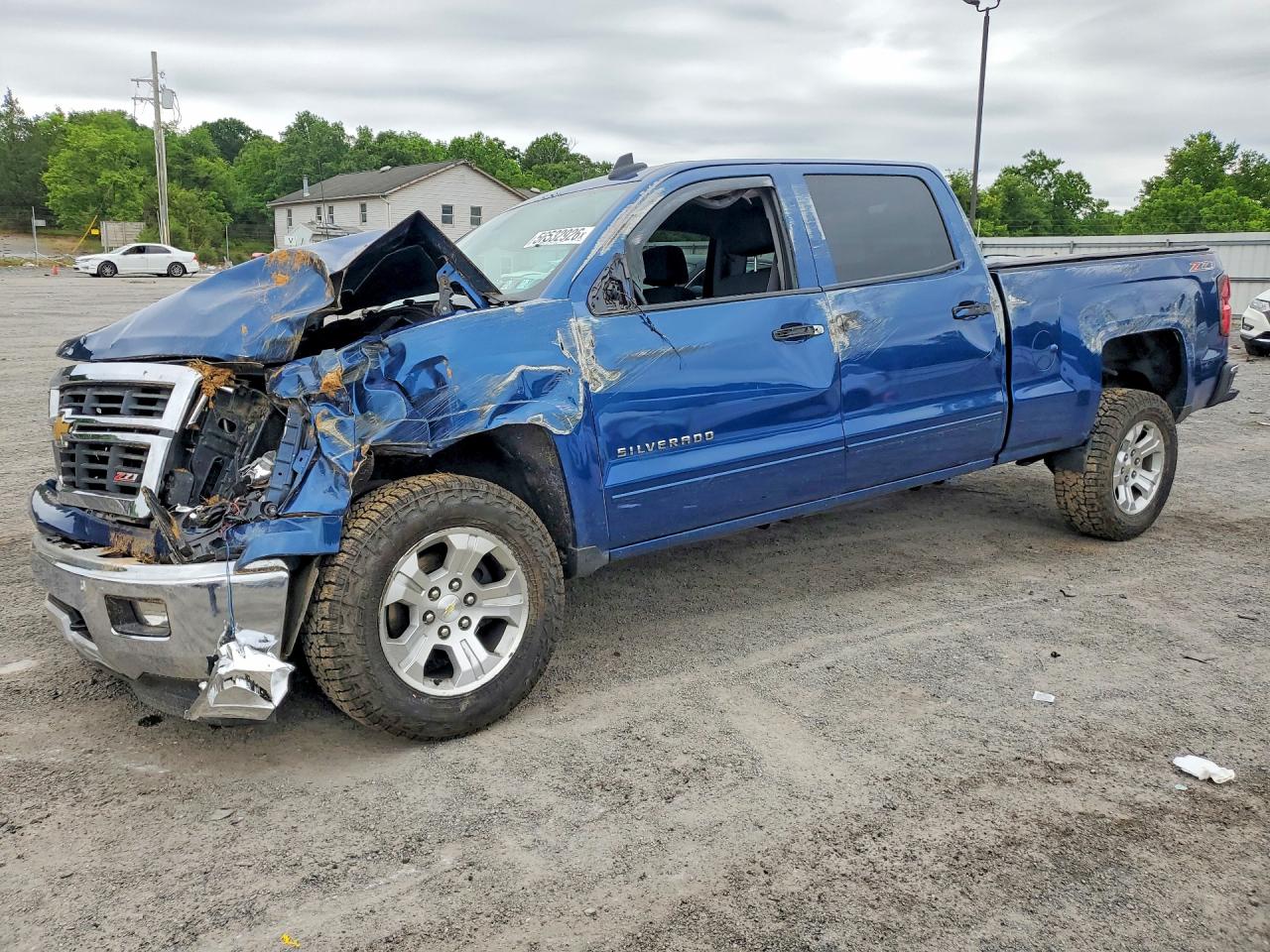 2015 Chevrolet Silverado K1500 Lt Blue vin: 3GCUKREC5FG193074