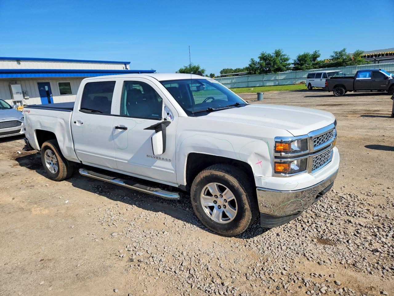 2015 Chevrolet Silverado K1500 Lt White vin: 3GCUKREC5FG237980