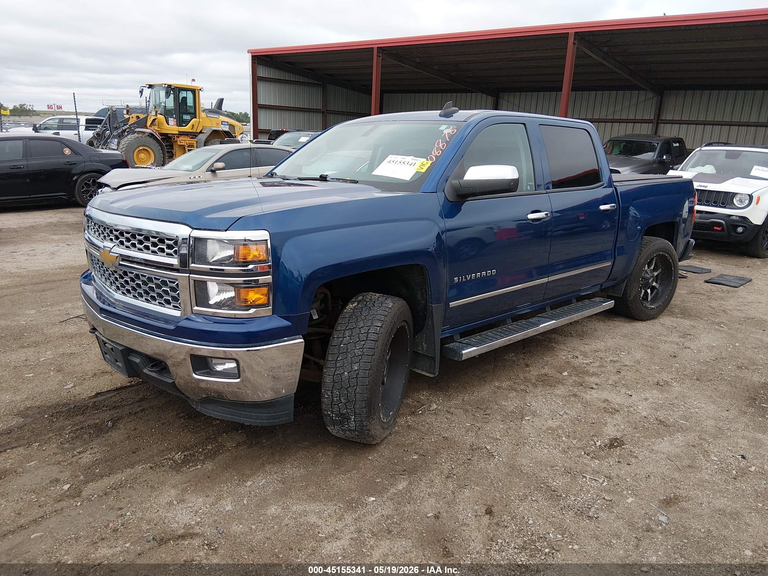 2015 Chevrolet Silverado 1500 1lt Blue vin: 3GCUKREC5FG270526