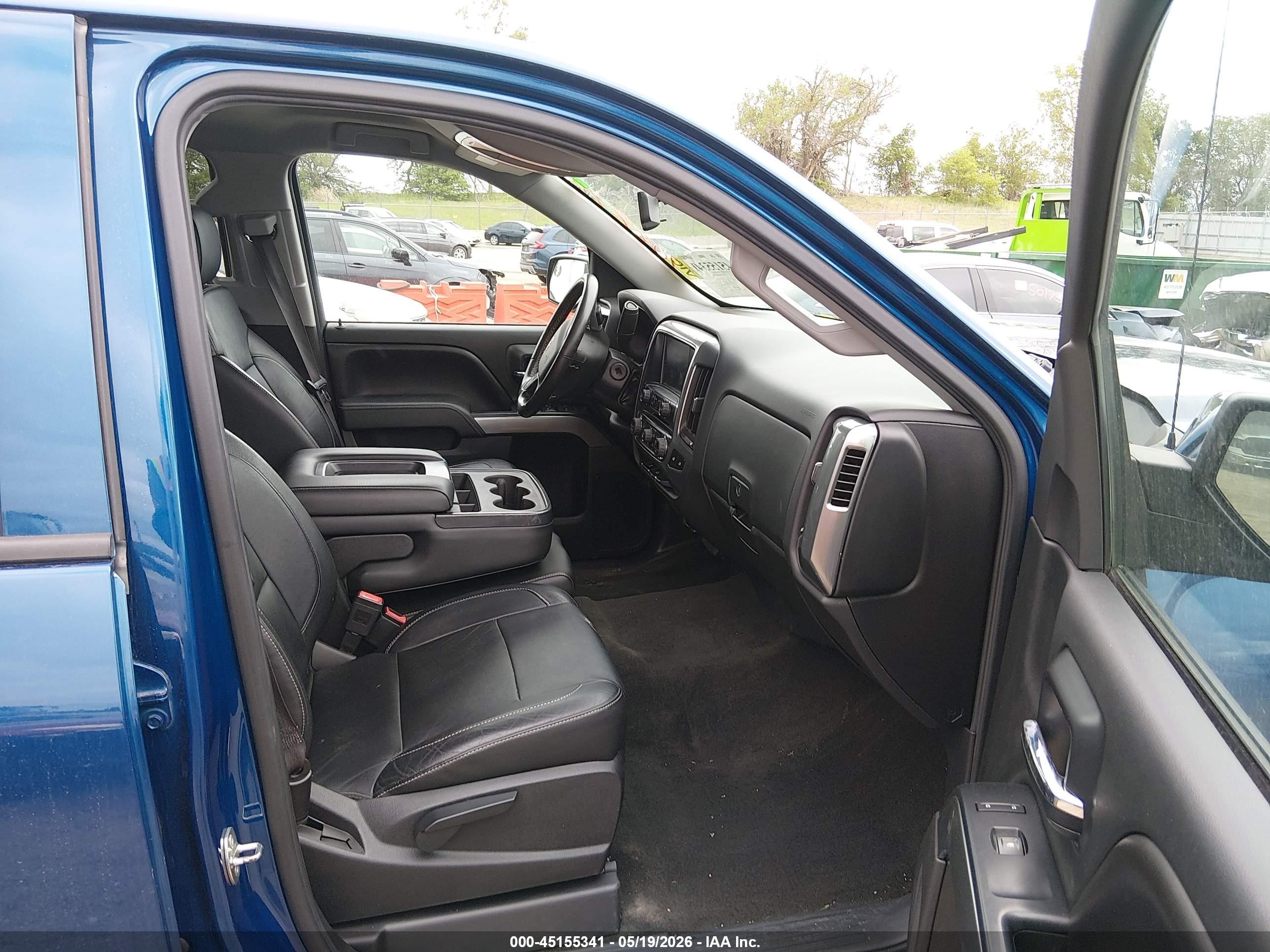 2015 Chevrolet Silverado 1500 1lt Blue vin: 3GCUKREC5FG270526
