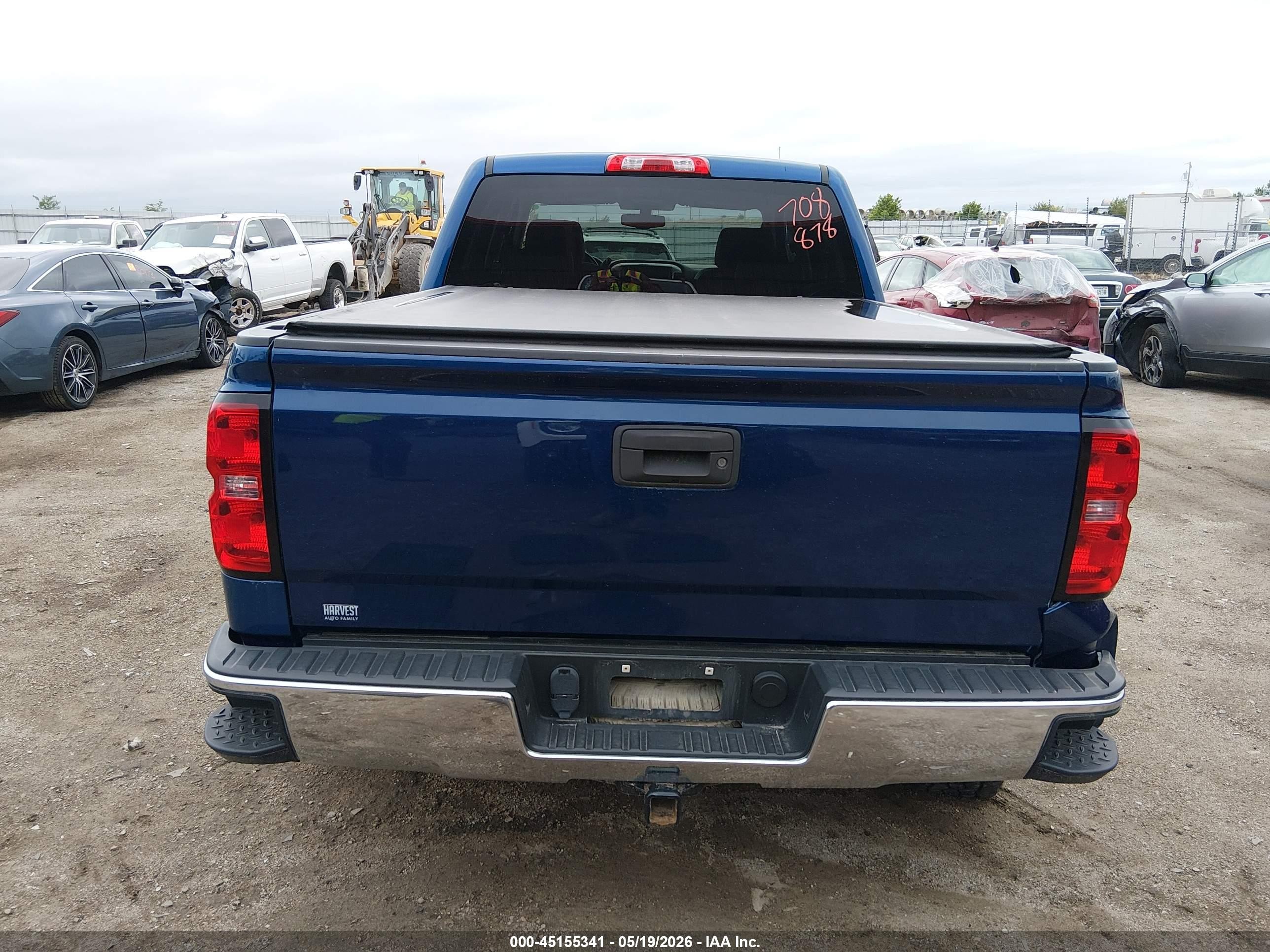 2015 Chevrolet Silverado 1500 1lt Blue vin: 3GCUKREC5FG270526