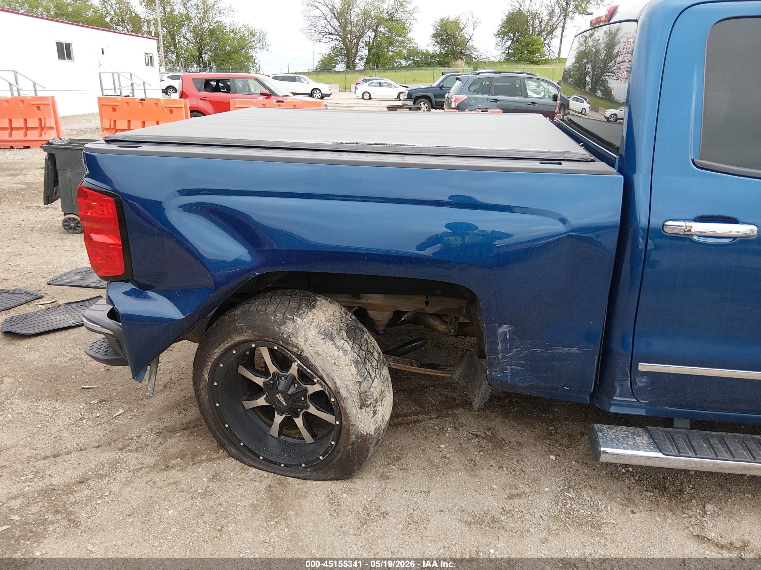 2015 Chevrolet Silverado 1500 1lt Blue vin: 3GCUKREC5FG270526