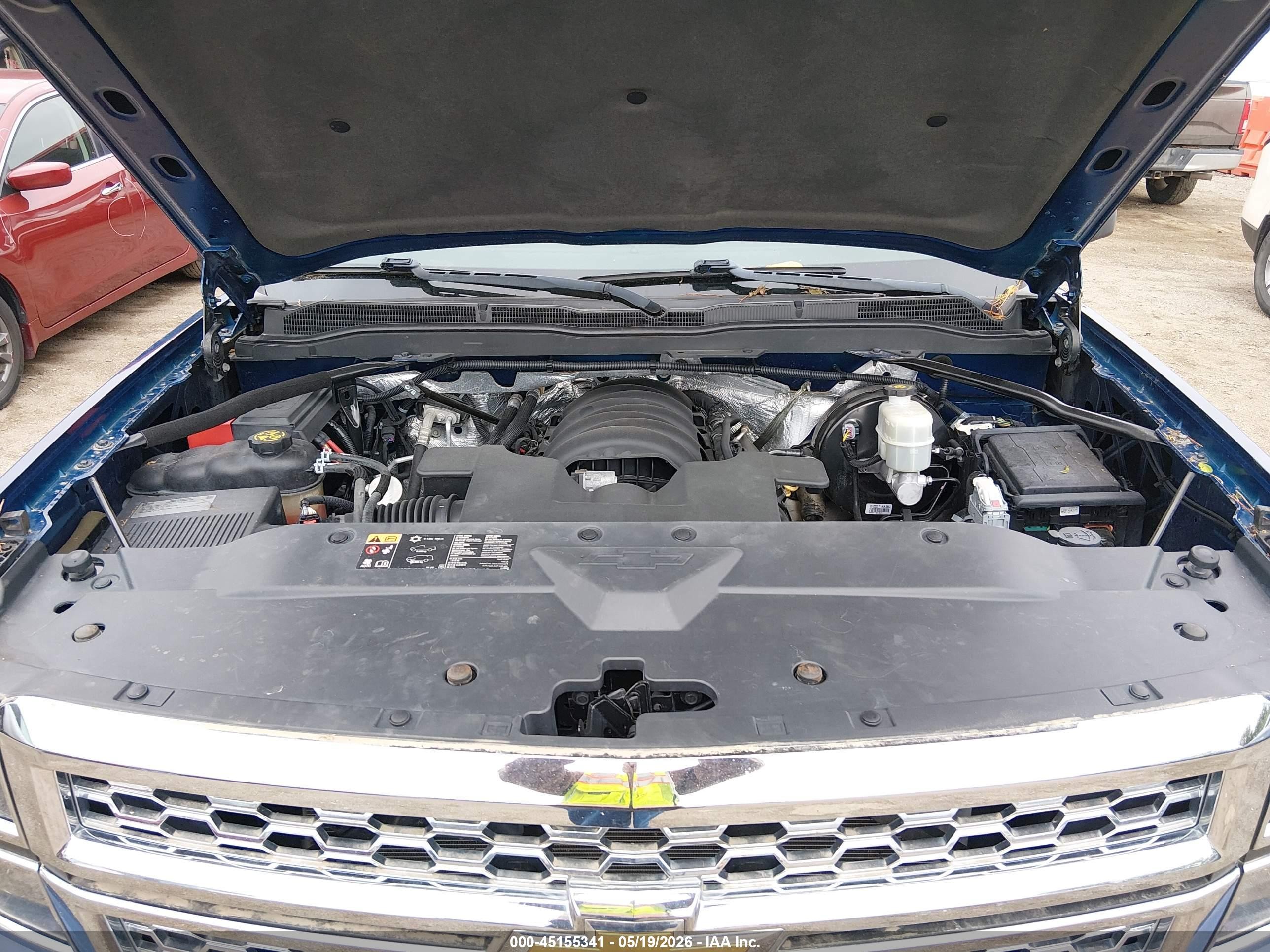 2015 Chevrolet Silverado 1500 1lt Blue vin: 3GCUKREC5FG270526